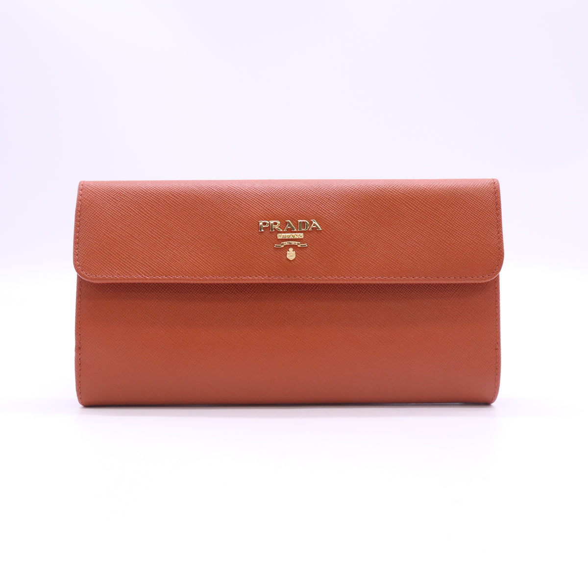 Prada Large Saffiano Leather Continental Flap Wallet W23305