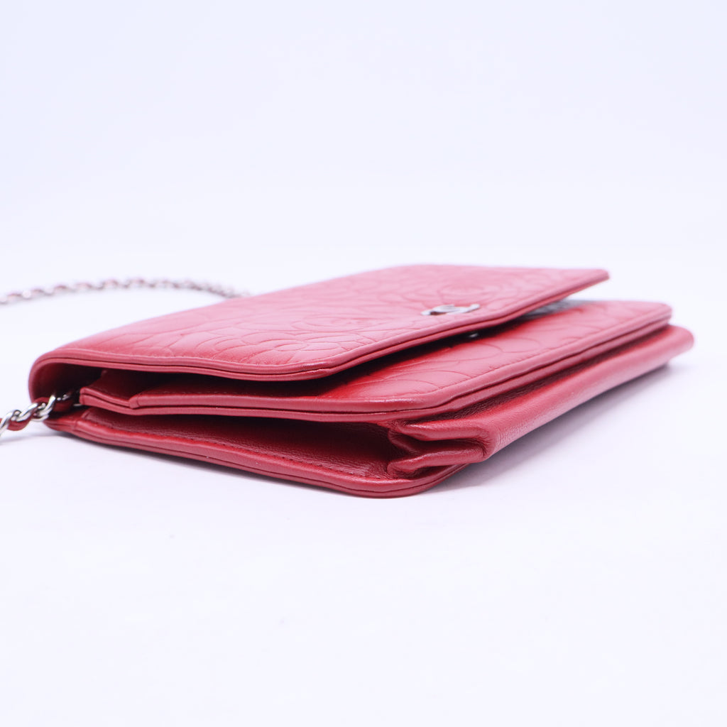 Wallet on Chain Camellia Lambskin W20431