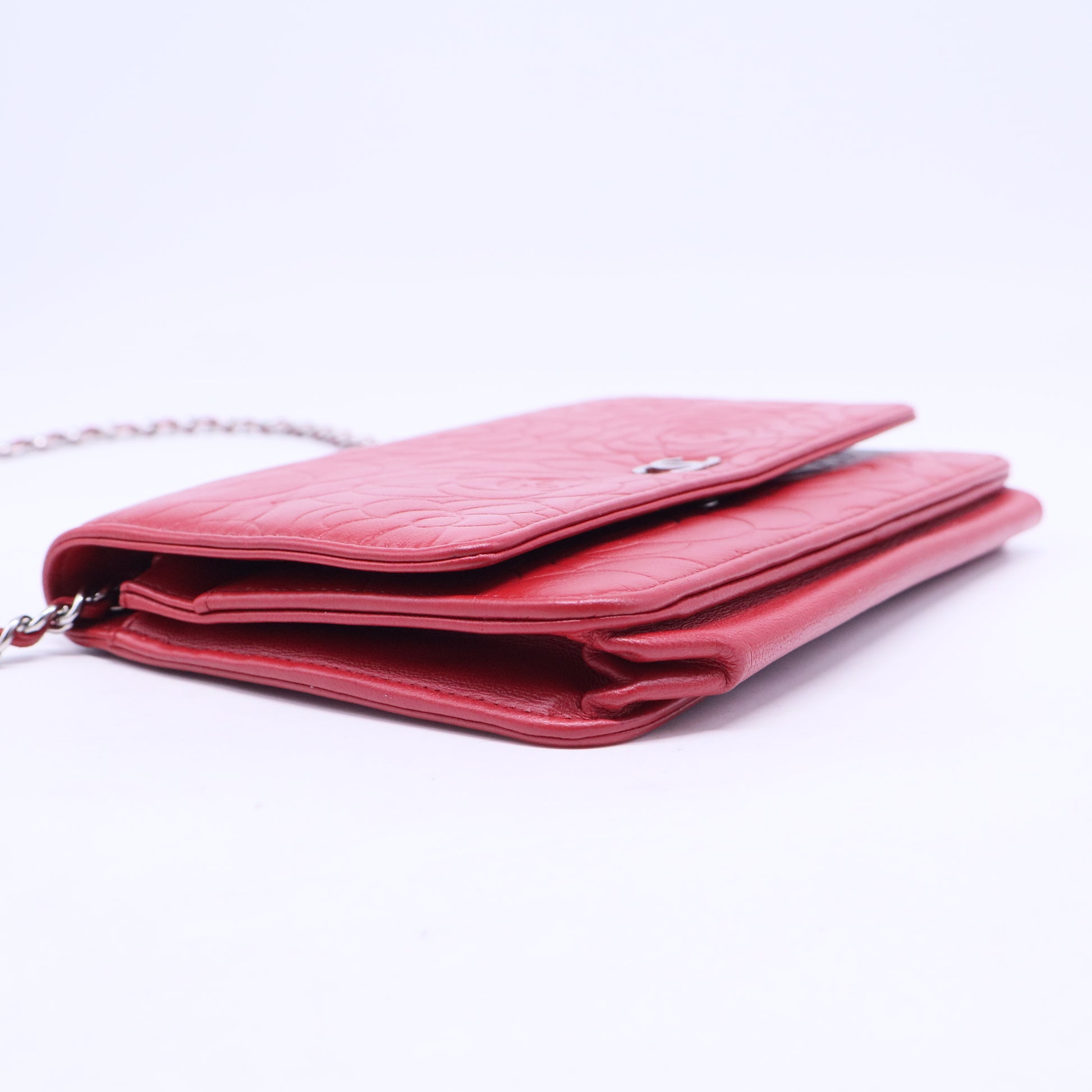 Wallet on Chain Camellia Lambskin W20431
