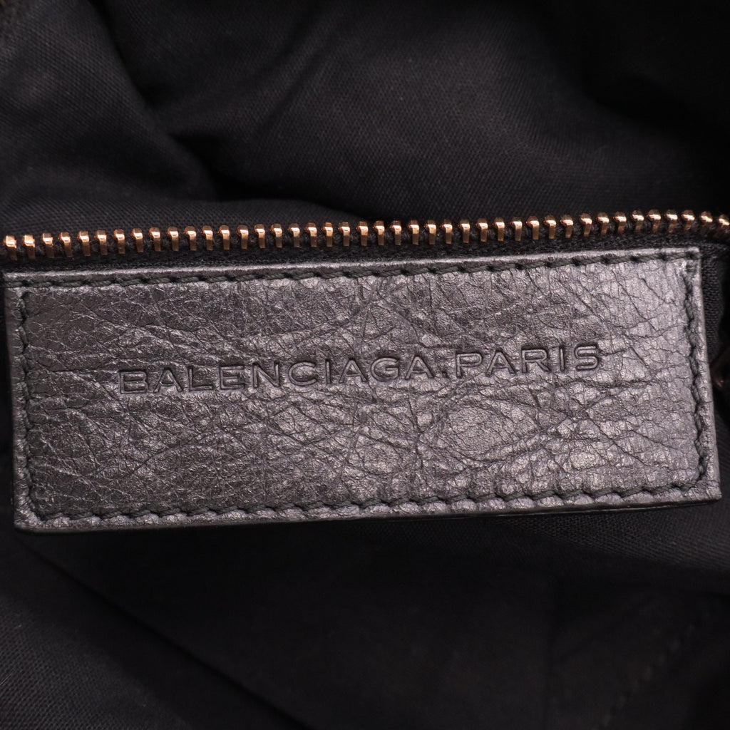 Balenciaga Agneau Giant 12 Rose Gold Hardware Town Black Twins