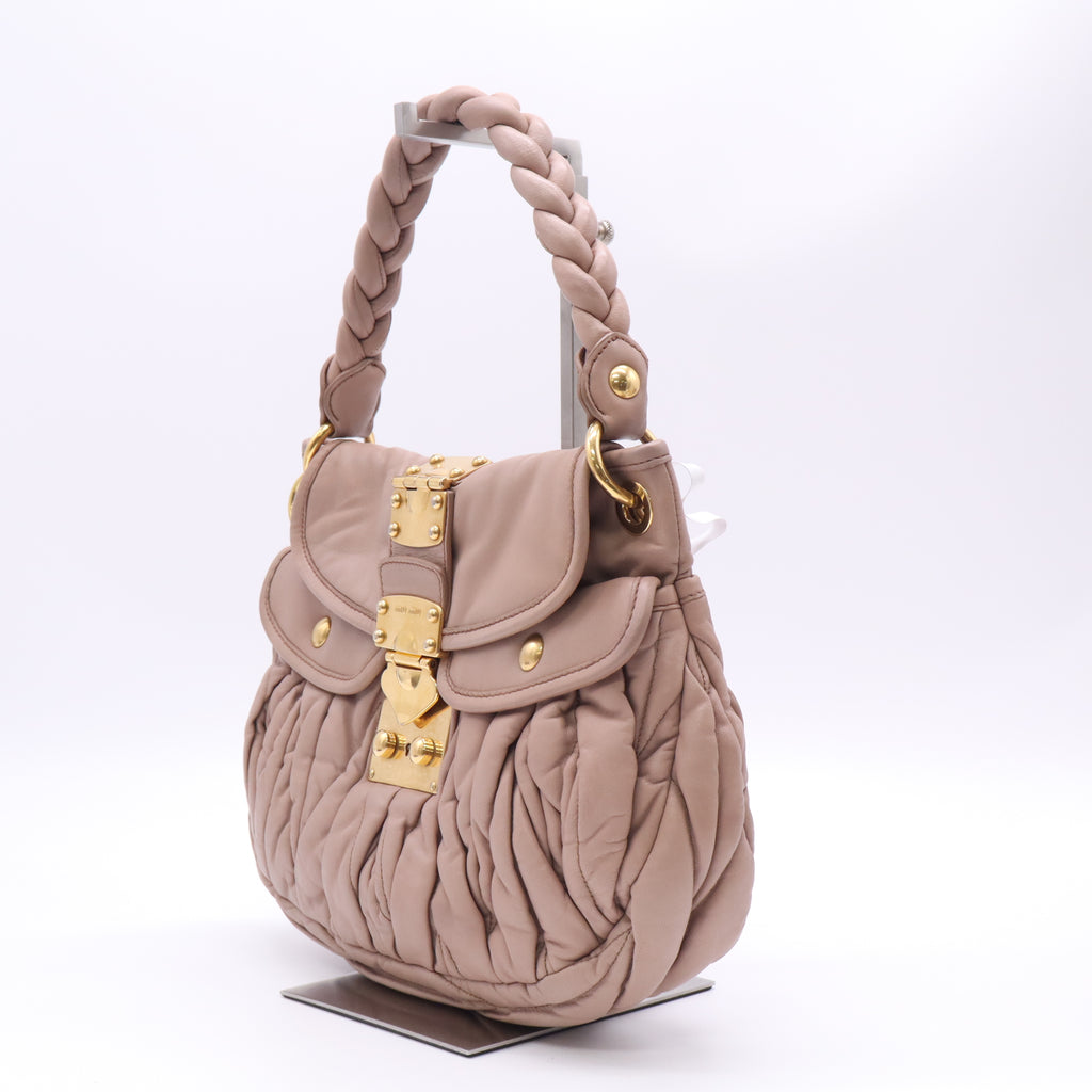 Miu Miu Matelassé Coffer Hobo Bag B23467