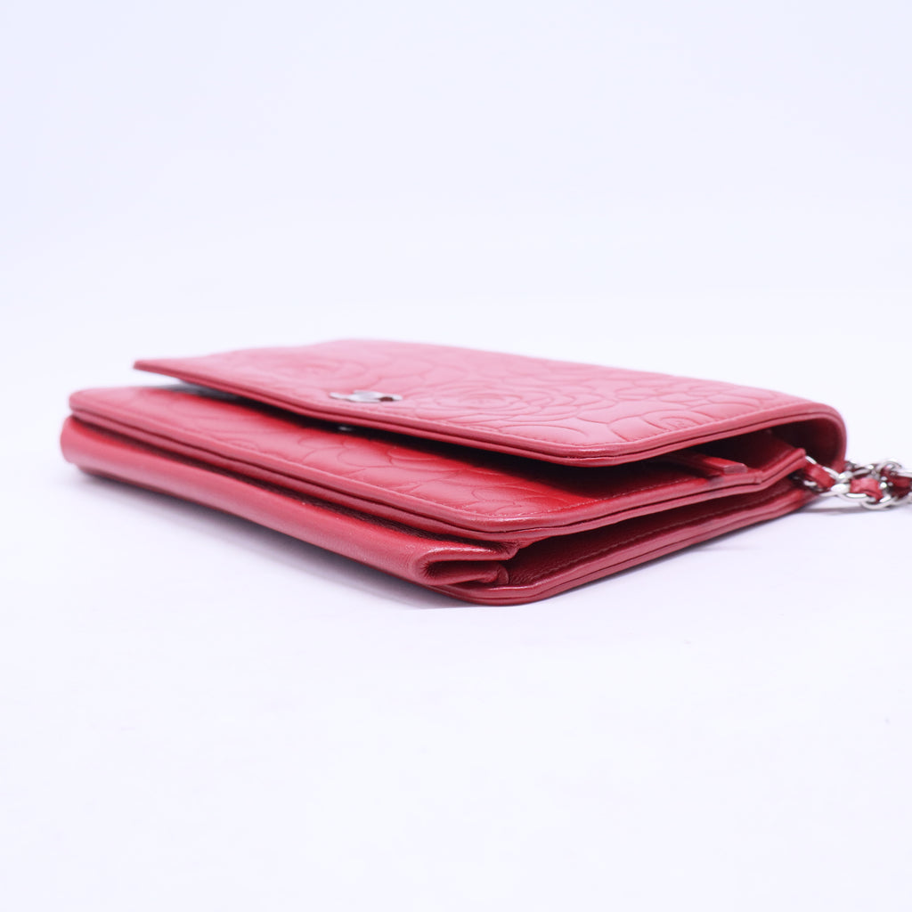 Wallet on Chain Camellia Lambskin W20431