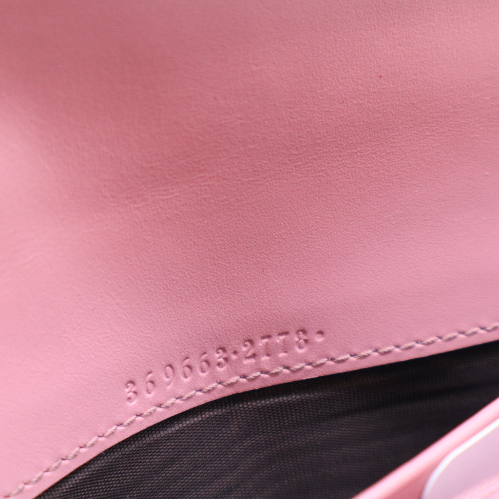 Guccissima GG Interlocking Pink Leather Long Wallet