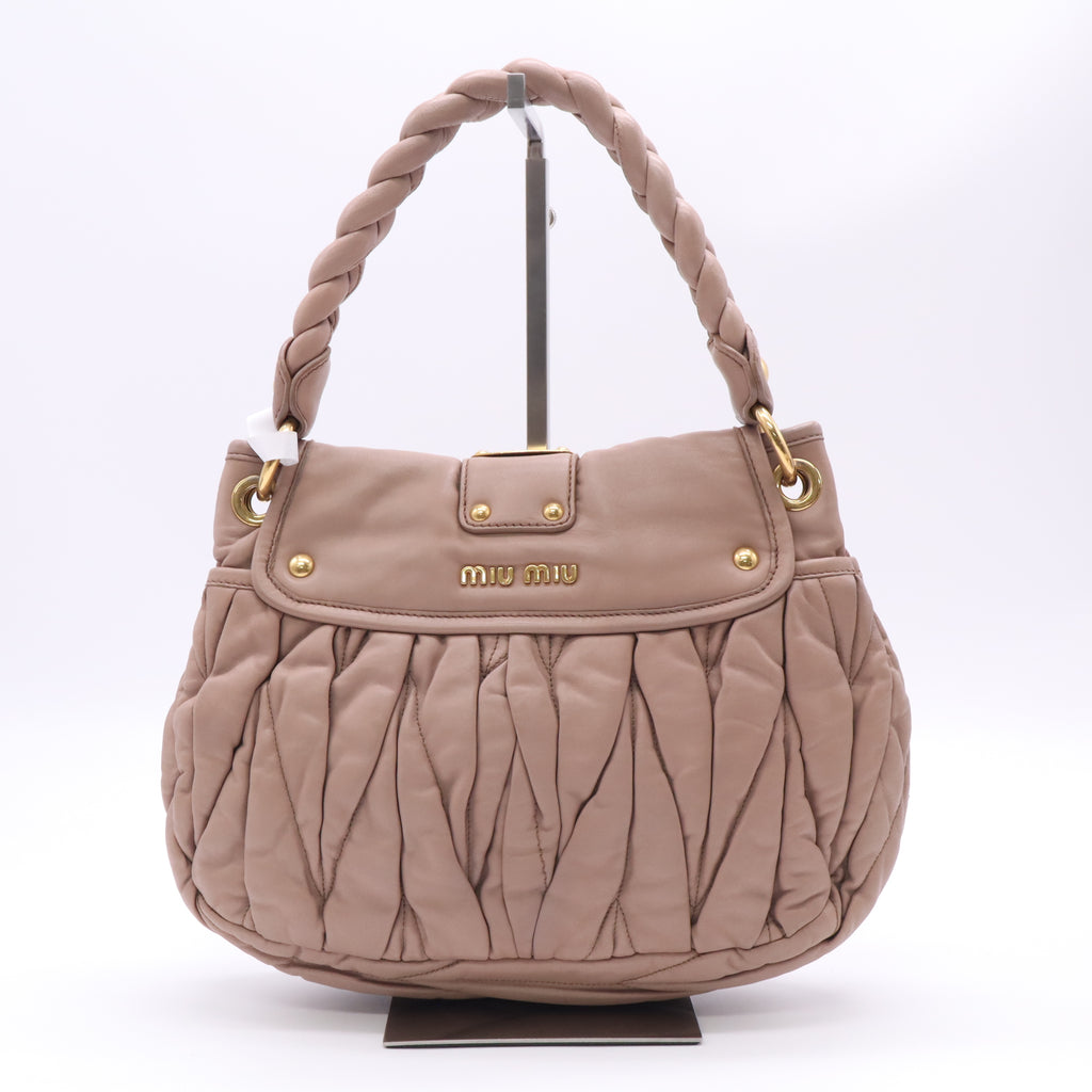 Miu Miu Matelassé Coffer Hobo Bag B23467