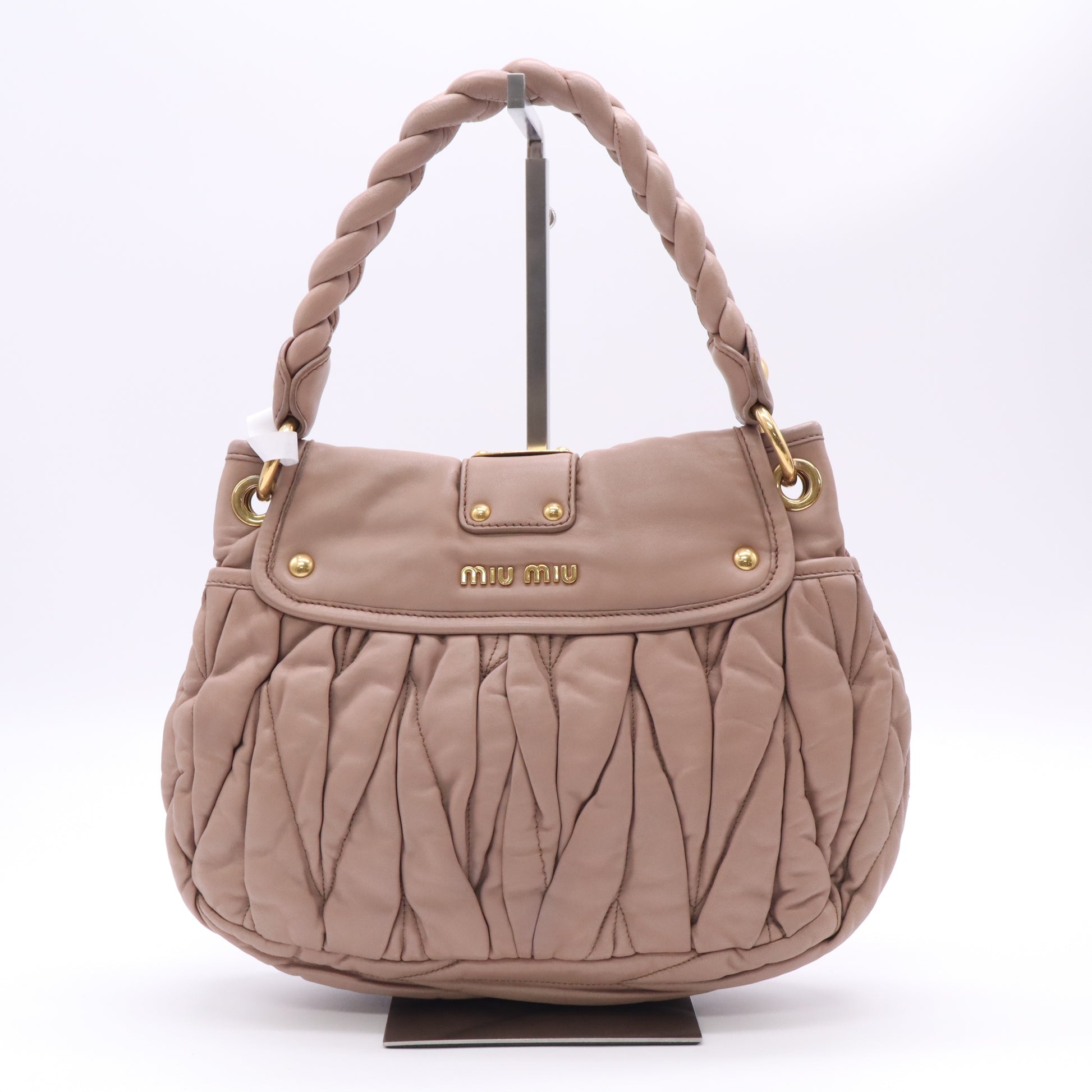Miu Miu Matelassé Coffer Hobo Bag B23467