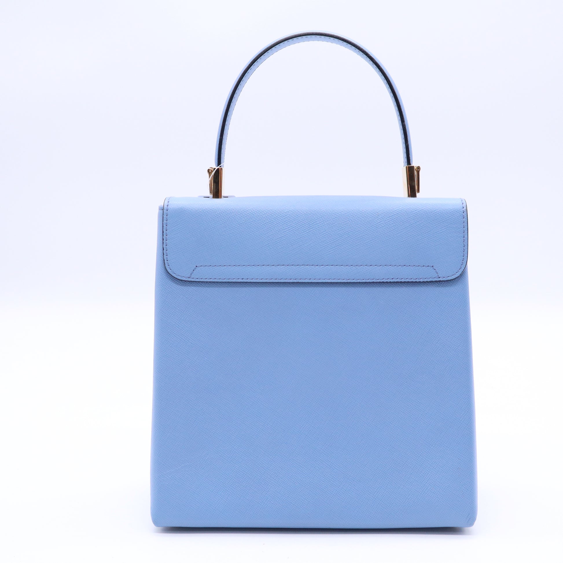Salvatore Ferragamo Gancini Two-way Handbag Shoulder bag Blue Vintage Twins LDJ3756