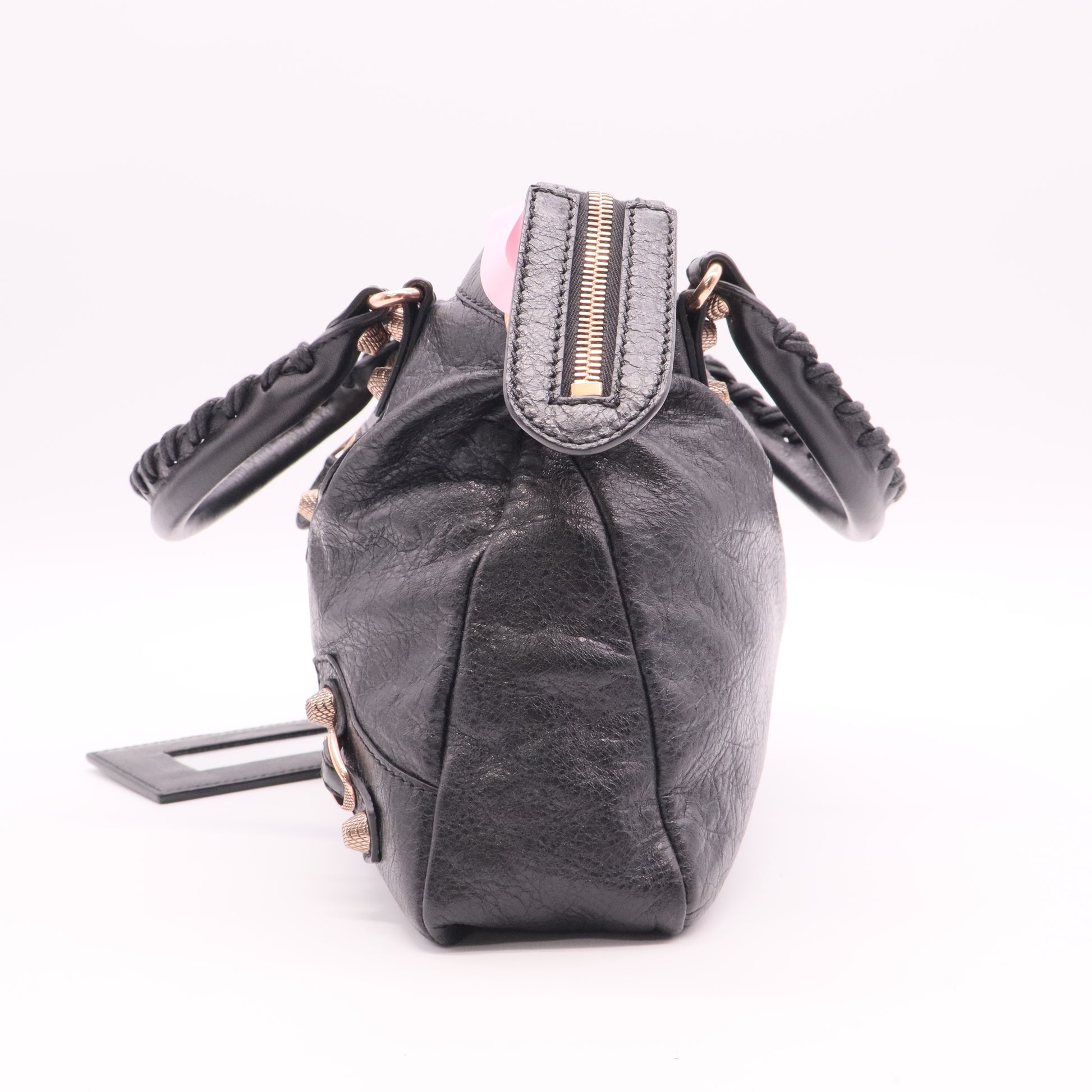Balenciaga Agneau Giant 12 Rose Gold Hardware Town Black Twins