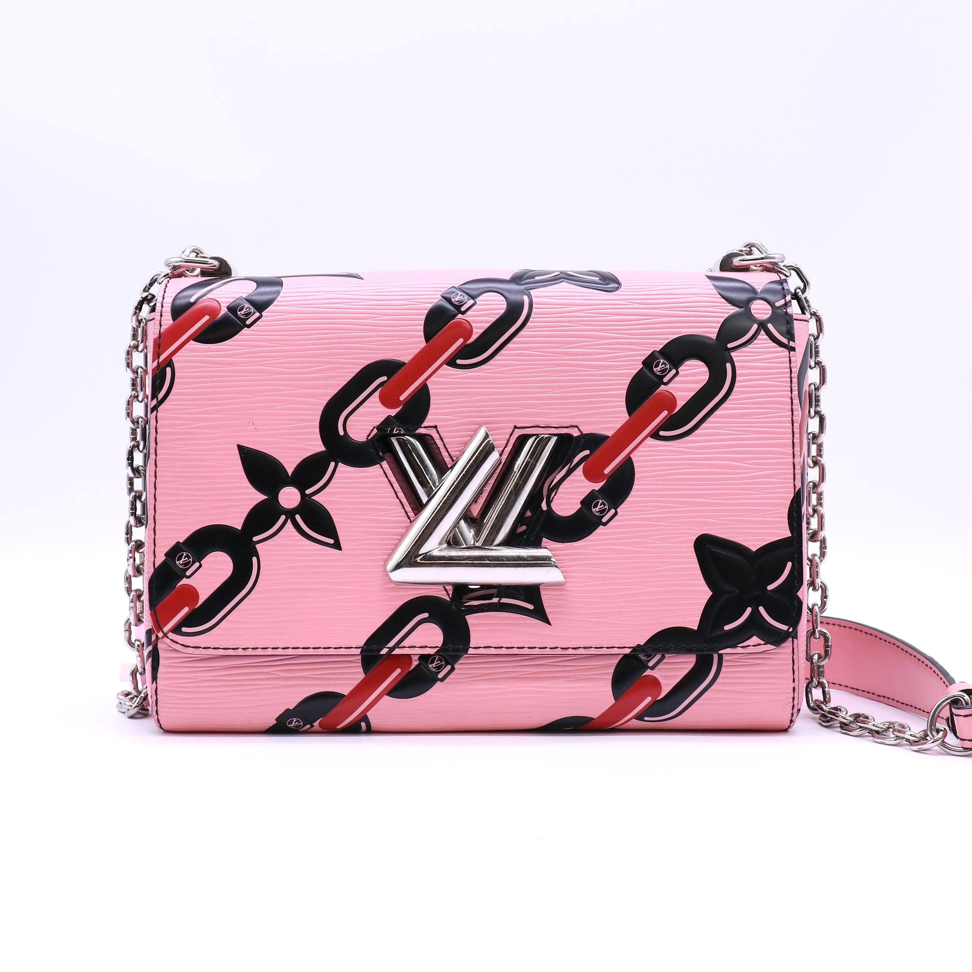 Twist Handbag Limited Edition Print Epi Leather MM Twins LDJ4589