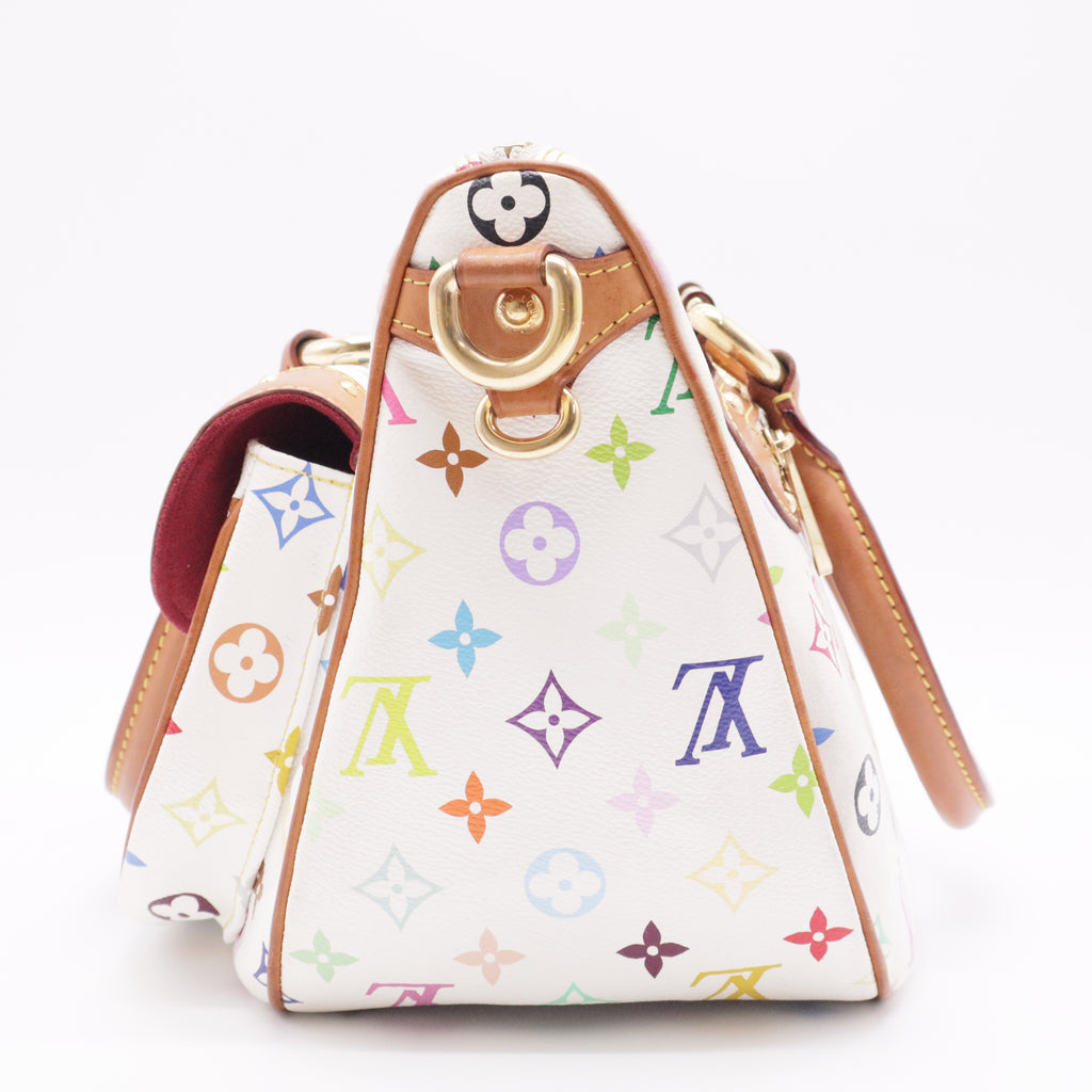 Monogram Multicolor Rita White twins