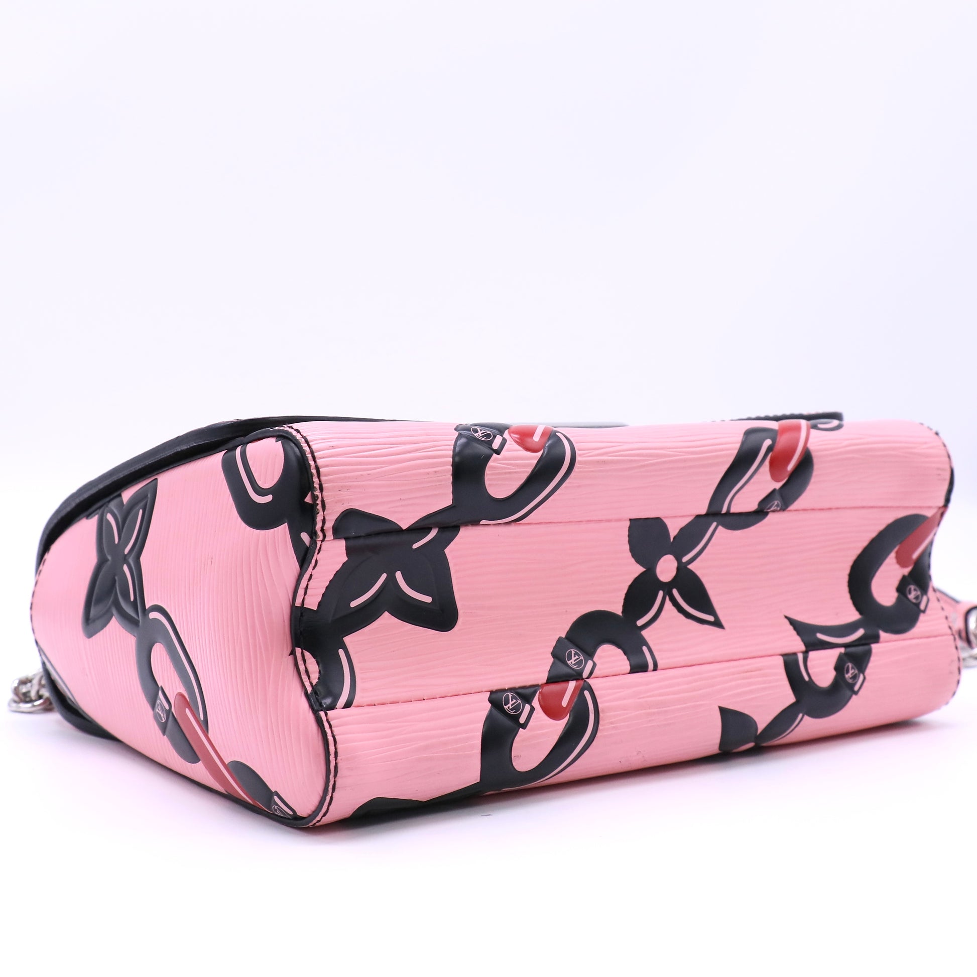 Twist Handbag Limited Edition Print Epi Leather MM Twins LDJ4589