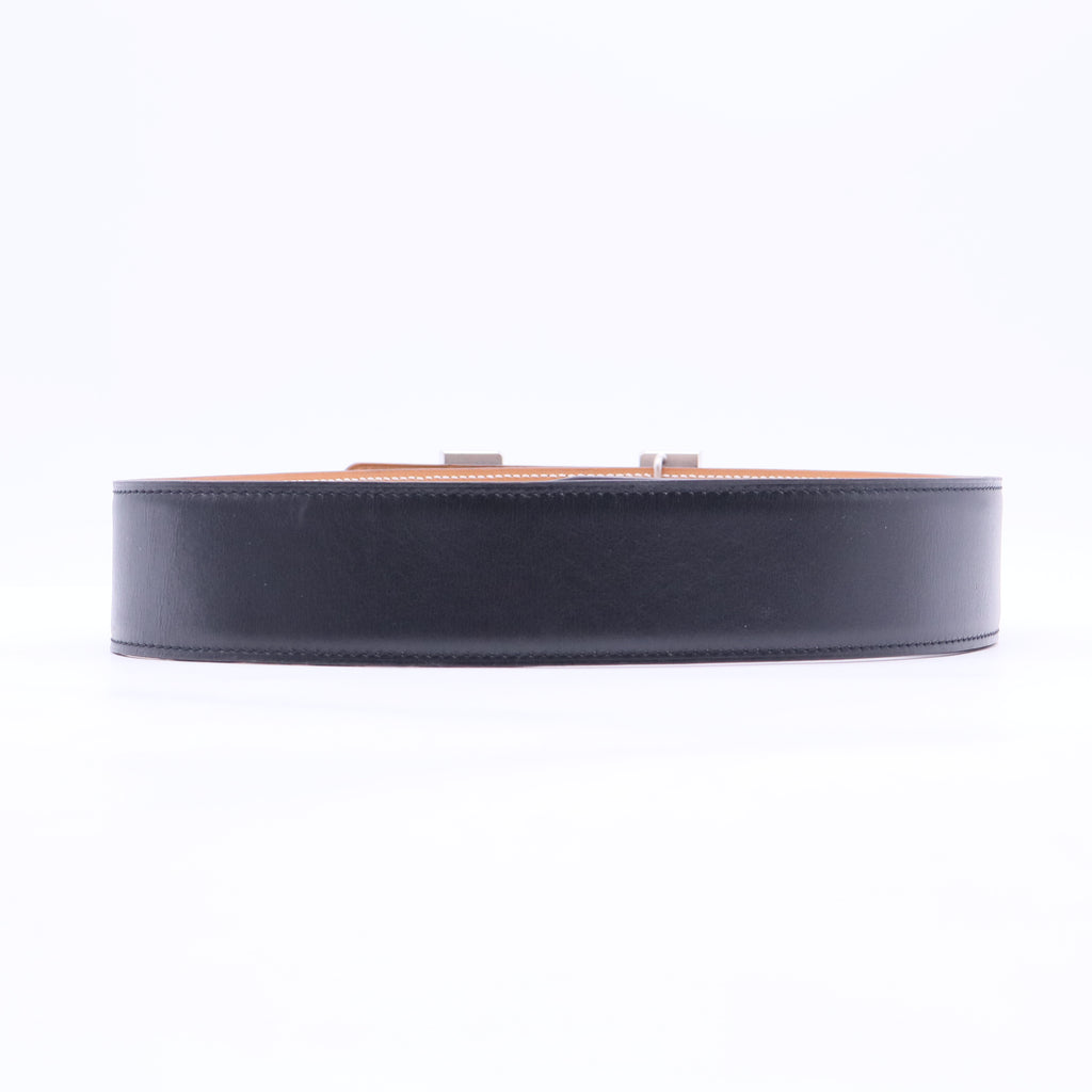Box Togo H Belt 90 Black Silver W11185