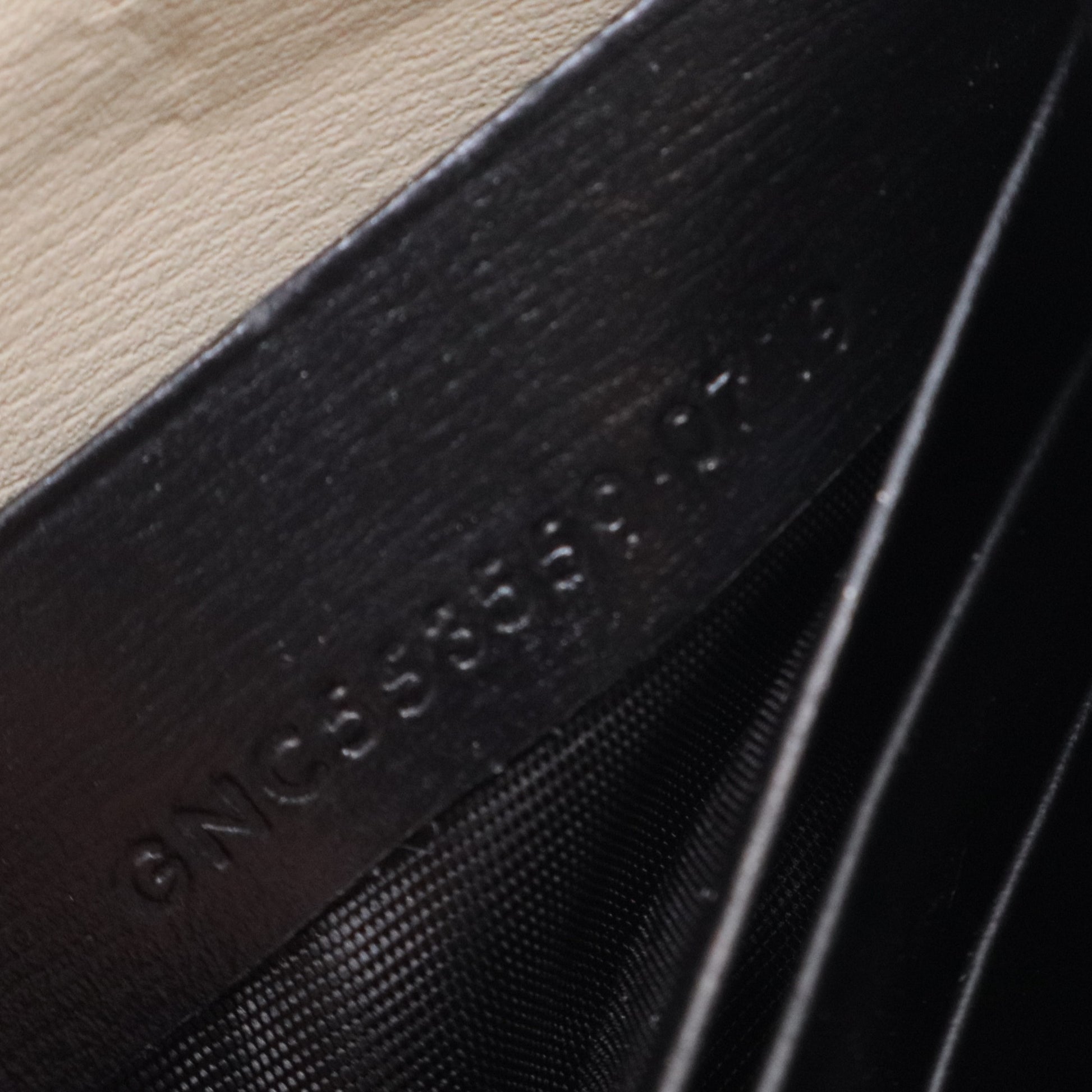 Black/Beige Smooth Leather Sulpice Wallet