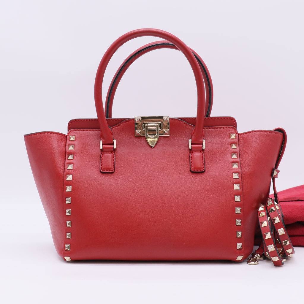 Valentino Garavani Rockstud Small Double Handle Tote Bag B23529