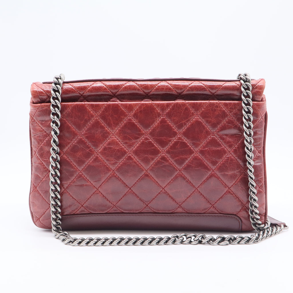 CC Crave Flap Bag Quilted Glazed Caviar Jumbo