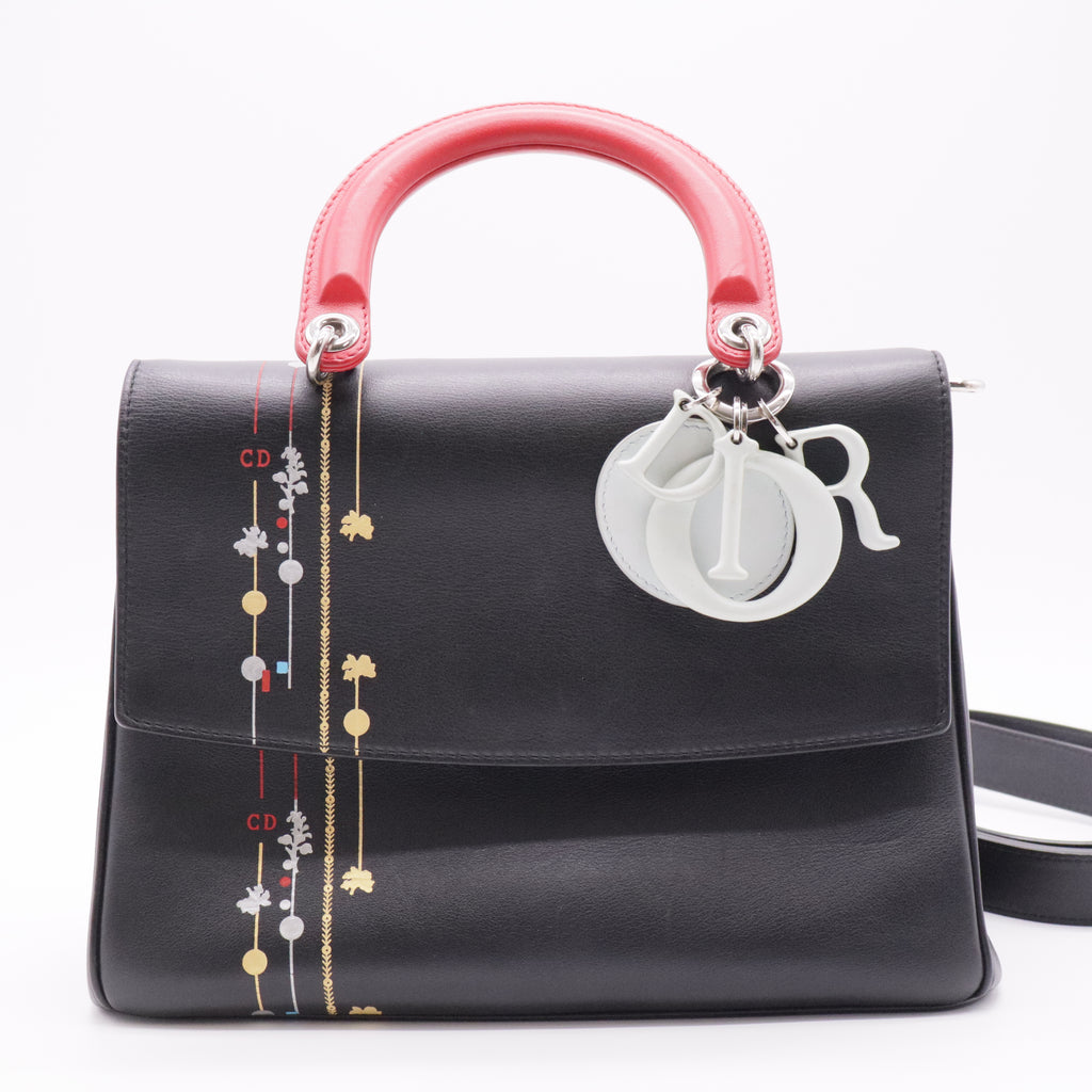 Limited Edition Be Dior Leather Top Handle Bag FOR Gisel