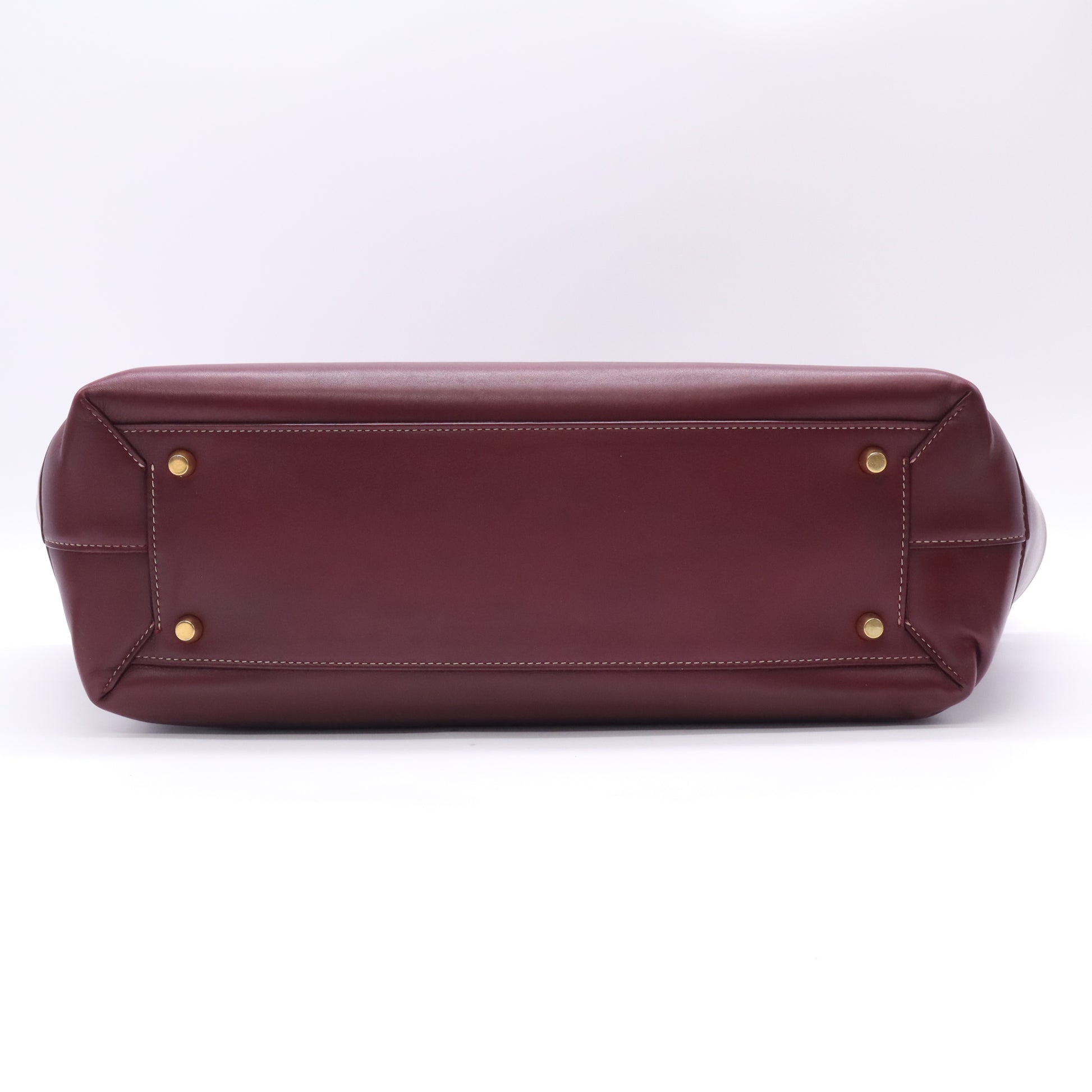 Bottega Veneta Fondant Dark Red Smooth Leather Maxi Weave Arco Oversized Tote Bag twins B23478