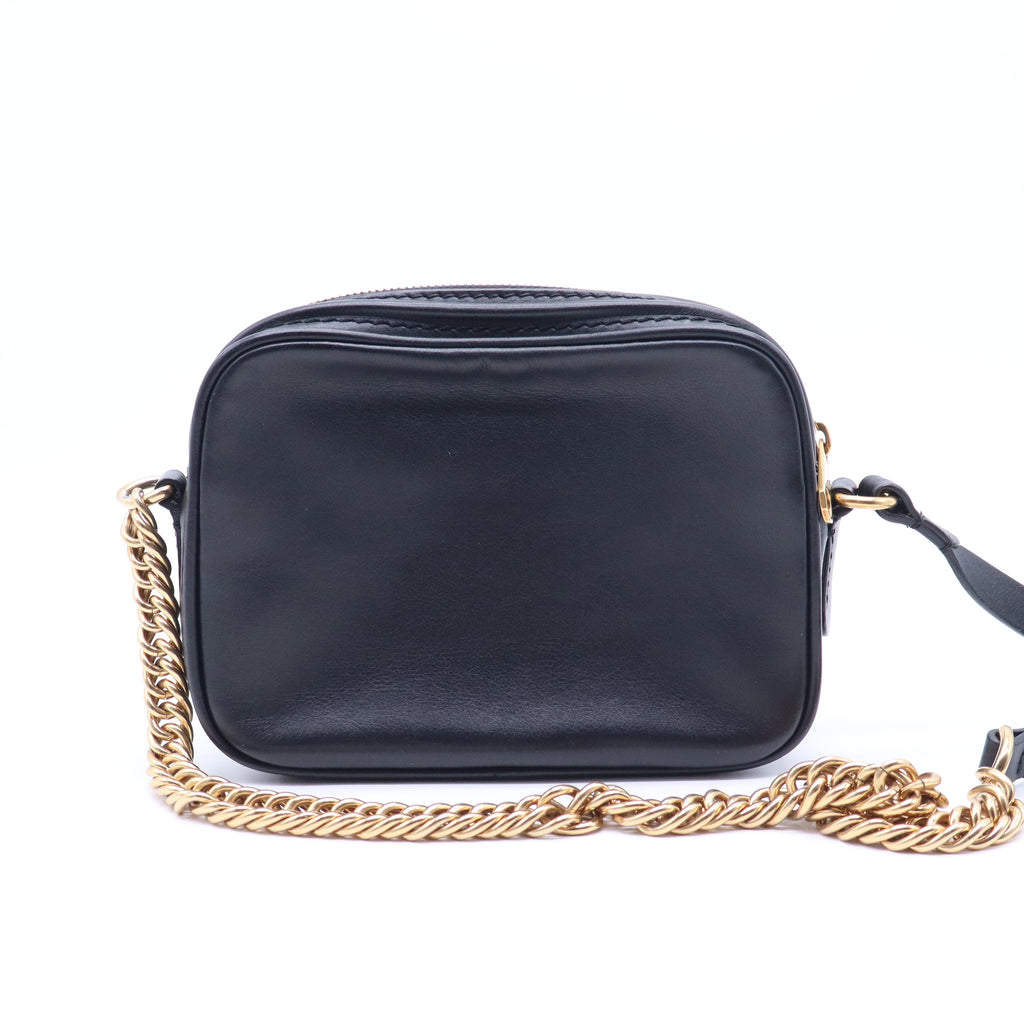 Link Chain Camera Bag Leather Small B21524