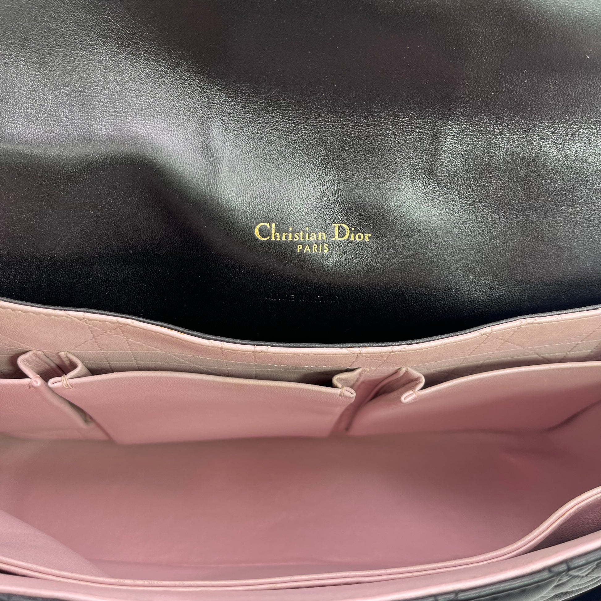Miss Dior Flap Bag Cannage Quilt Lambskin Large twins