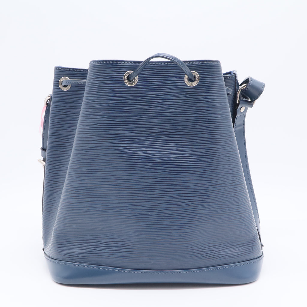 Louis Vuitton NéoNoé MM Epi Leather Drawstring Bucket Bag Blue twins