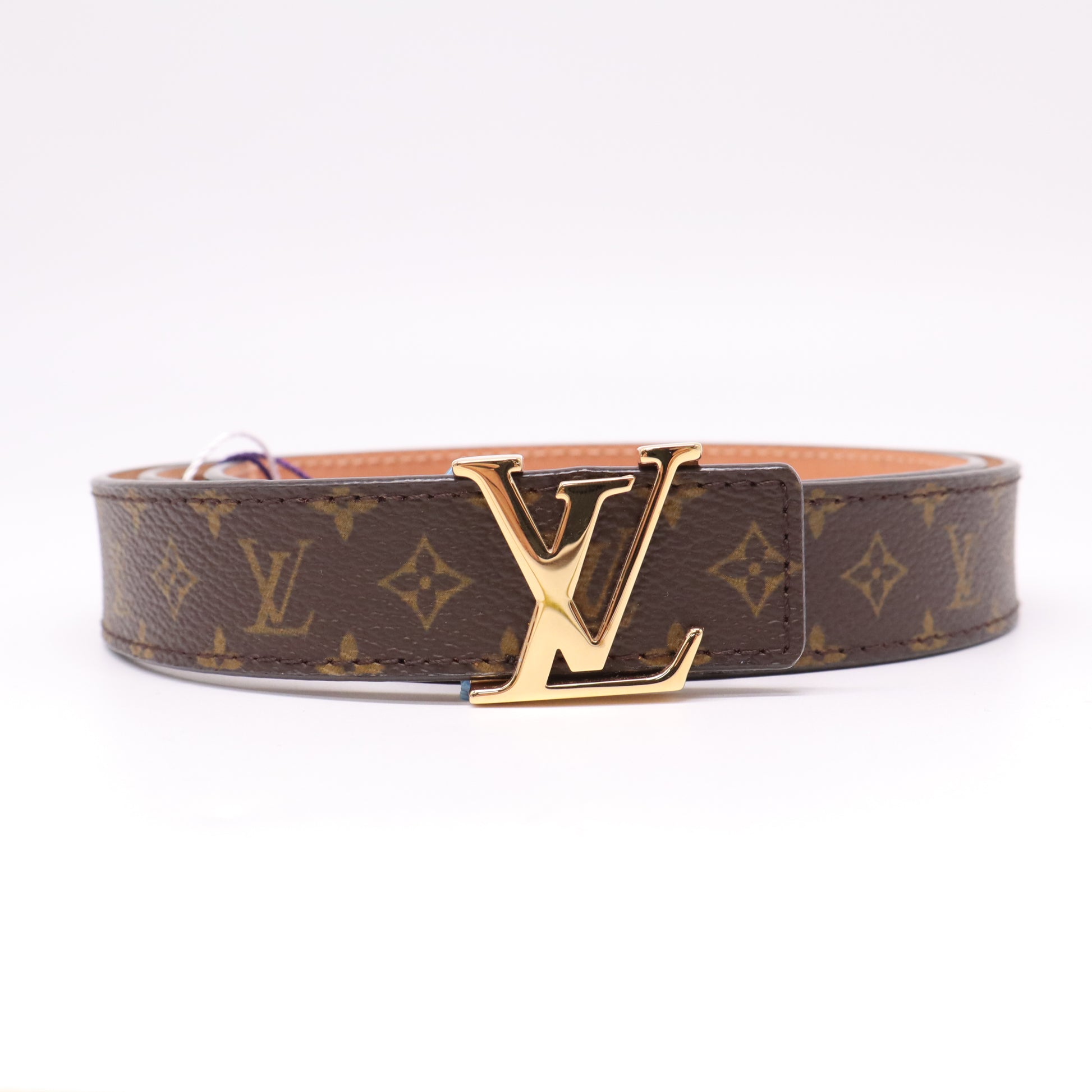 Louis Vuitton Monogram Canvas LV Initials Belt Size 95/38 twins LDJ4637