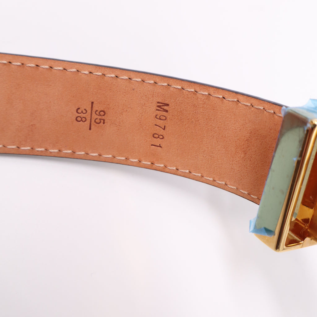 Louis Vuitton Monogram Canvas LV Initials Belt Size 95/38 twins LDJ4637