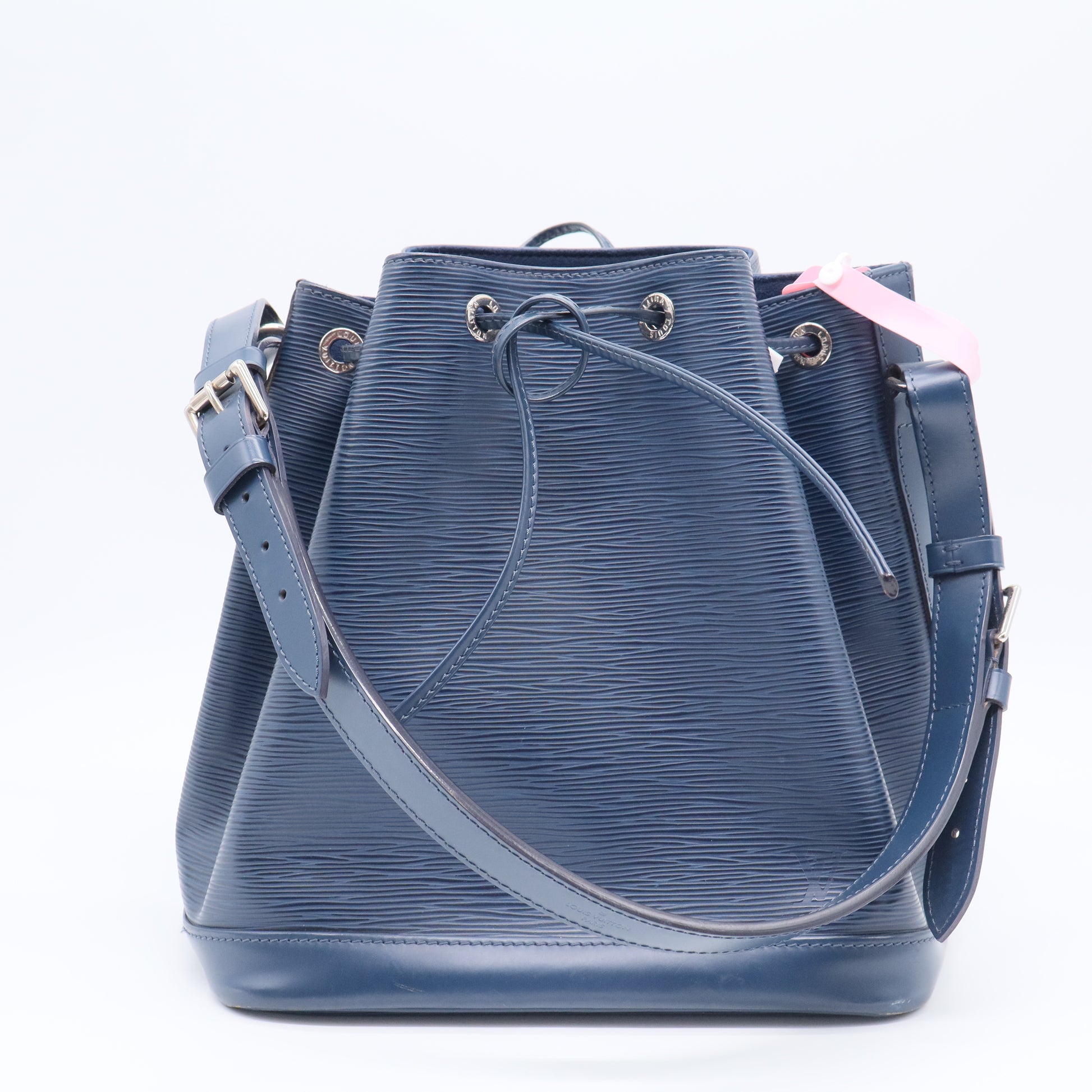 Louis Vuitton NéoNoé MM Epi Leather Drawstring Bucket Bag Blue twins