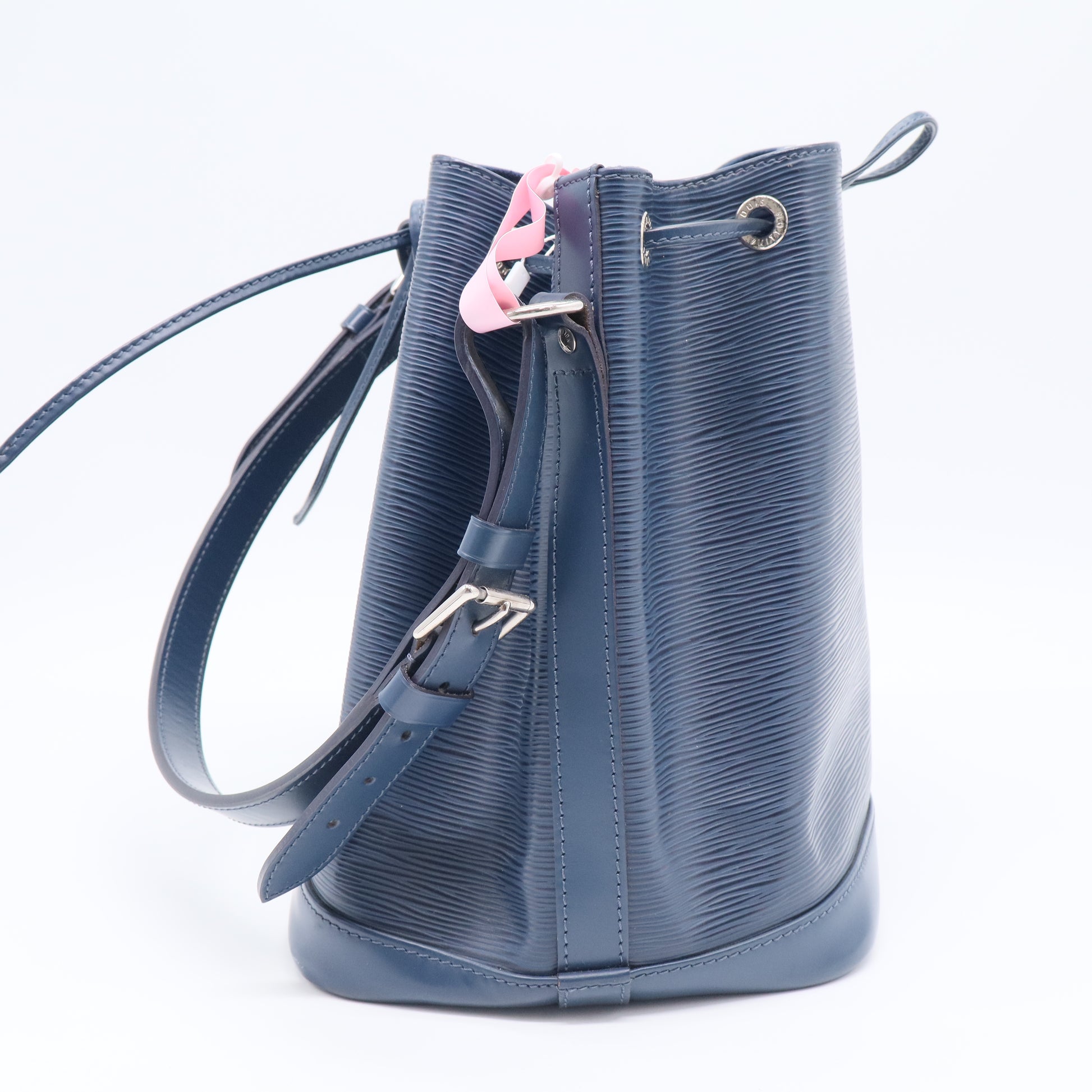 Louis Vuitton NéoNoé MM Epi Leather Drawstring Bucket Bag Blue twins