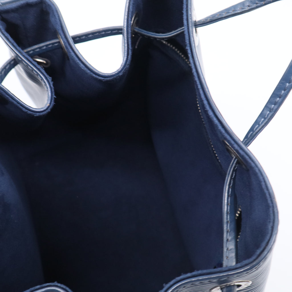 Louis Vuitton NéoNoé MM Epi Leather Drawstring Bucket Bag Blue twins