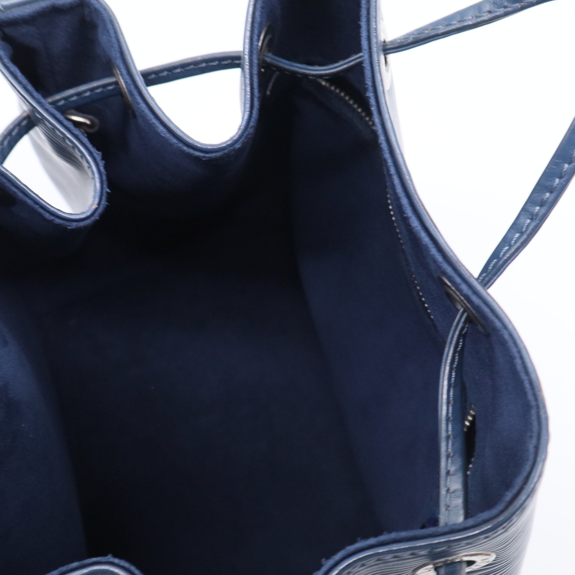 Louis Vuitton NéoNoé MM Epi Leather Drawstring Bucket Bag Blue twins