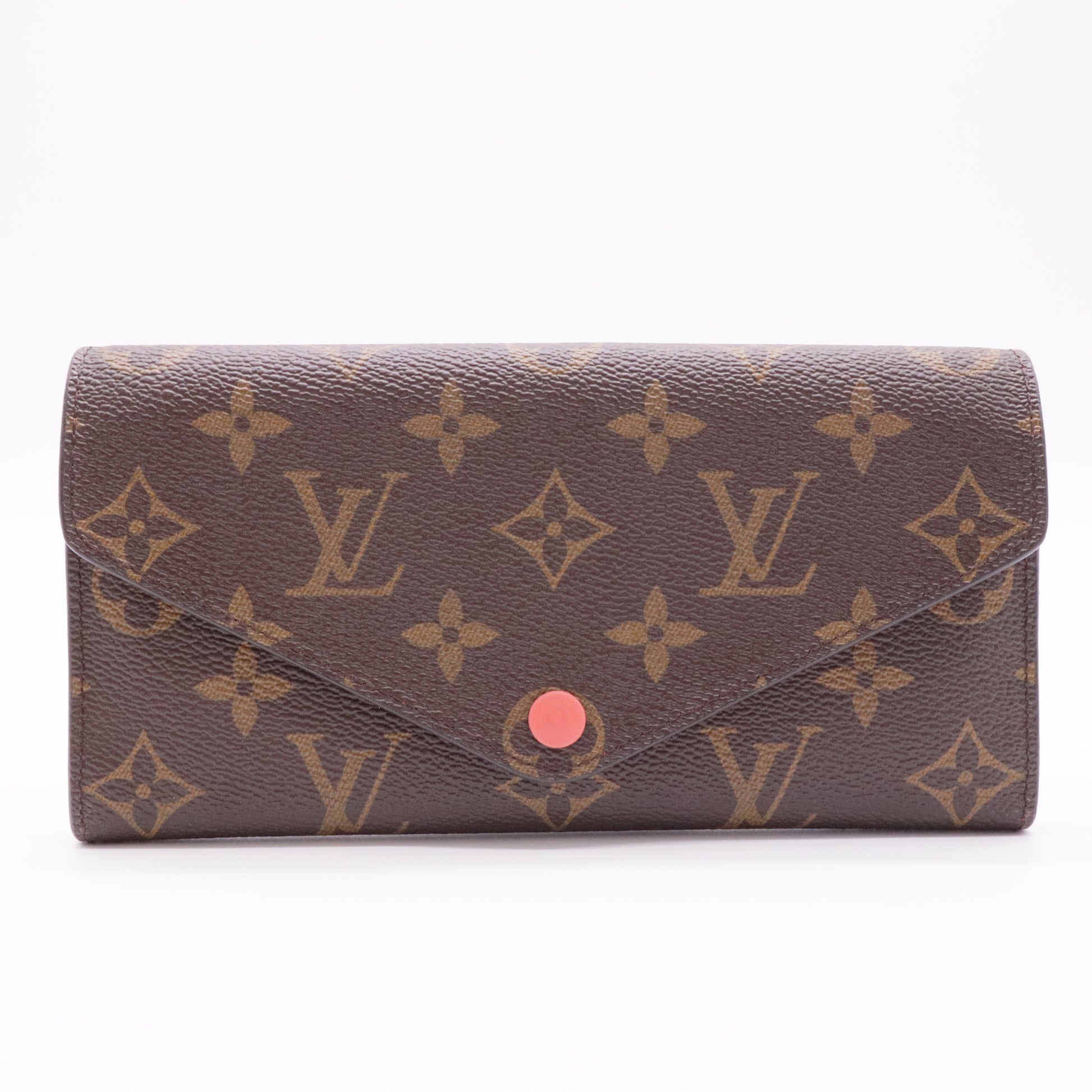 Fuchsia Monogram Canvas Sarah Wallet