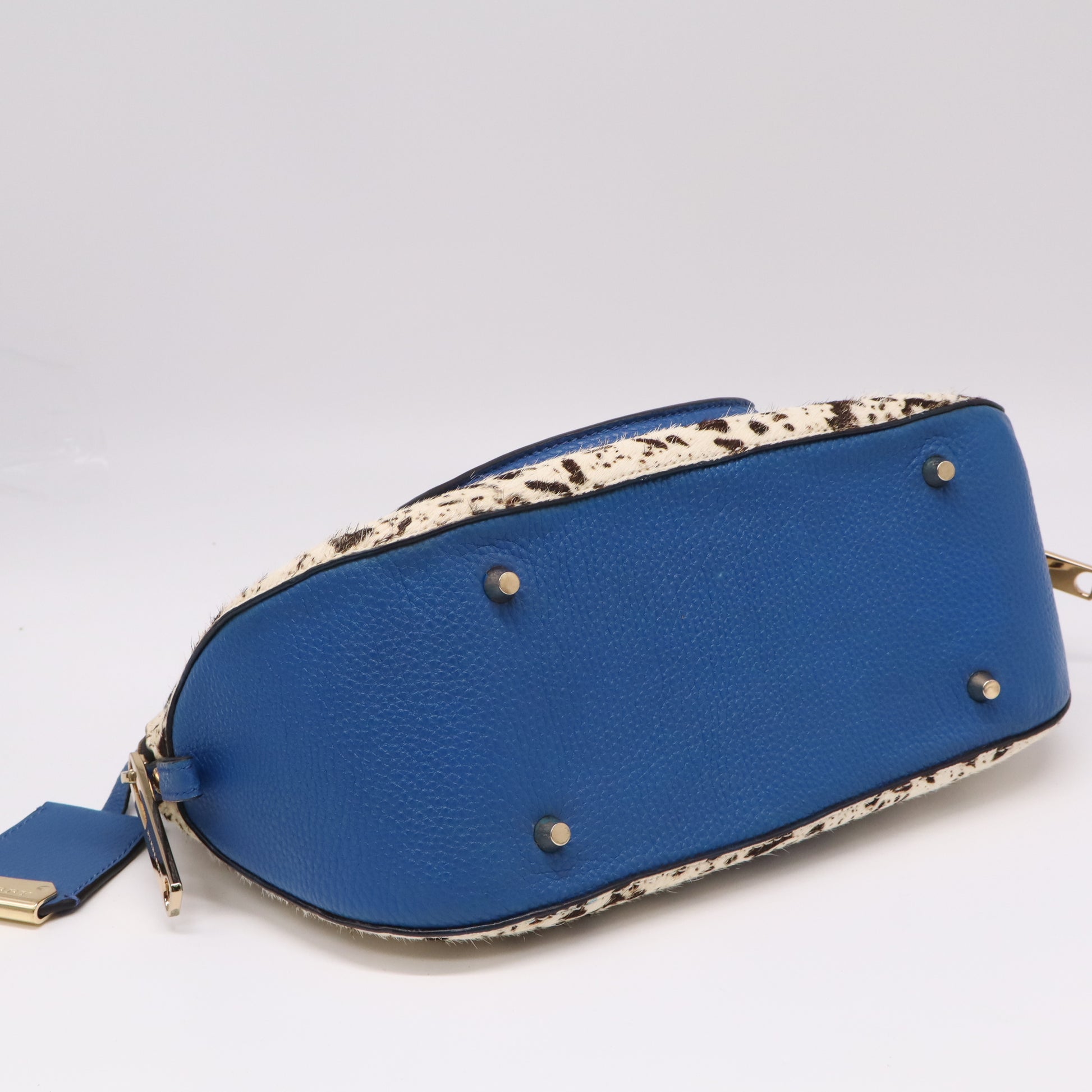 Burberry Orchard Bag Calf Hair Small blue