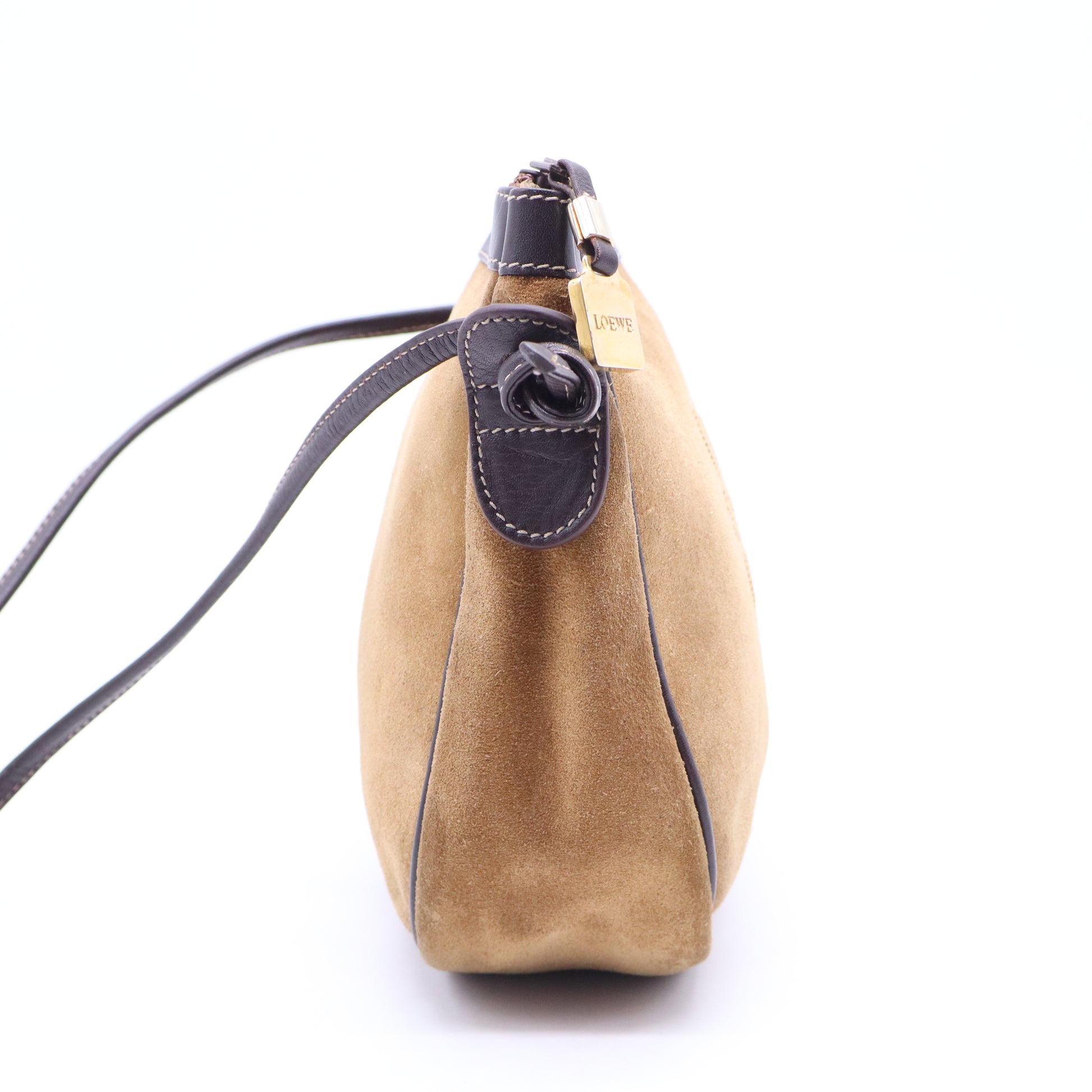 Loewe Vintage Suede Anagram Crossbody  B20847