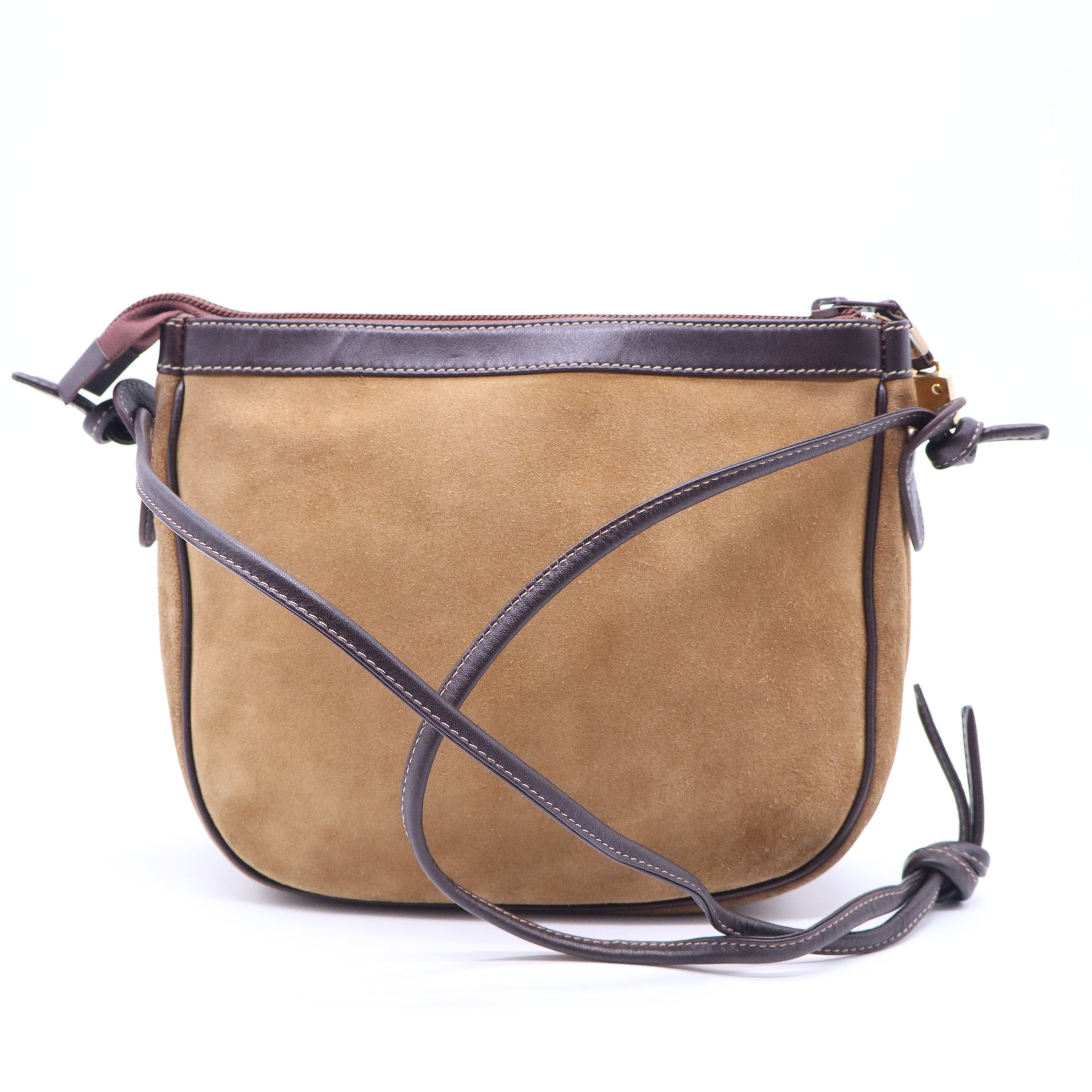 Loewe Vintage Suede Anagram Crossbody  B20847