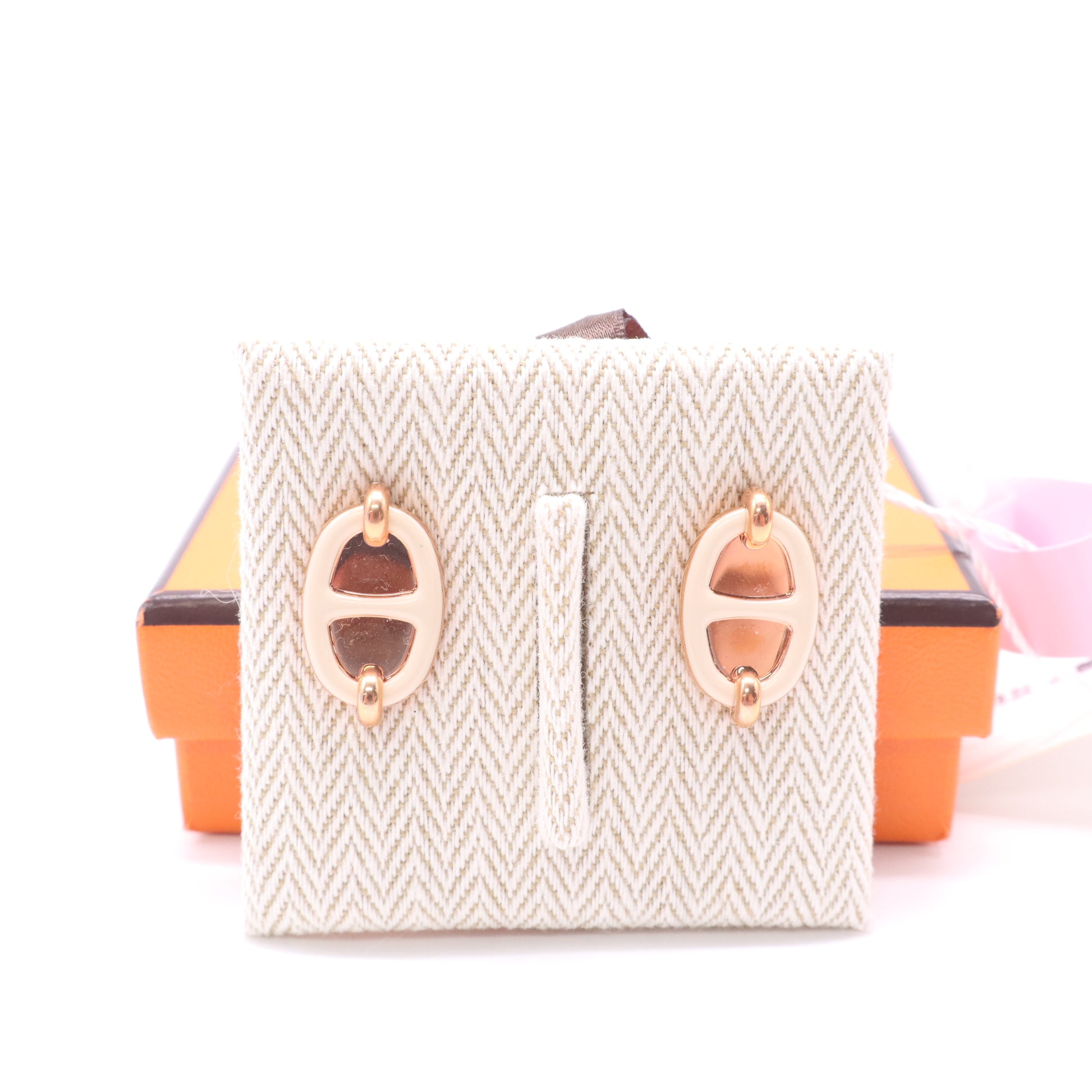 Hermes Mini Maillon Earrings twins LDJ5187