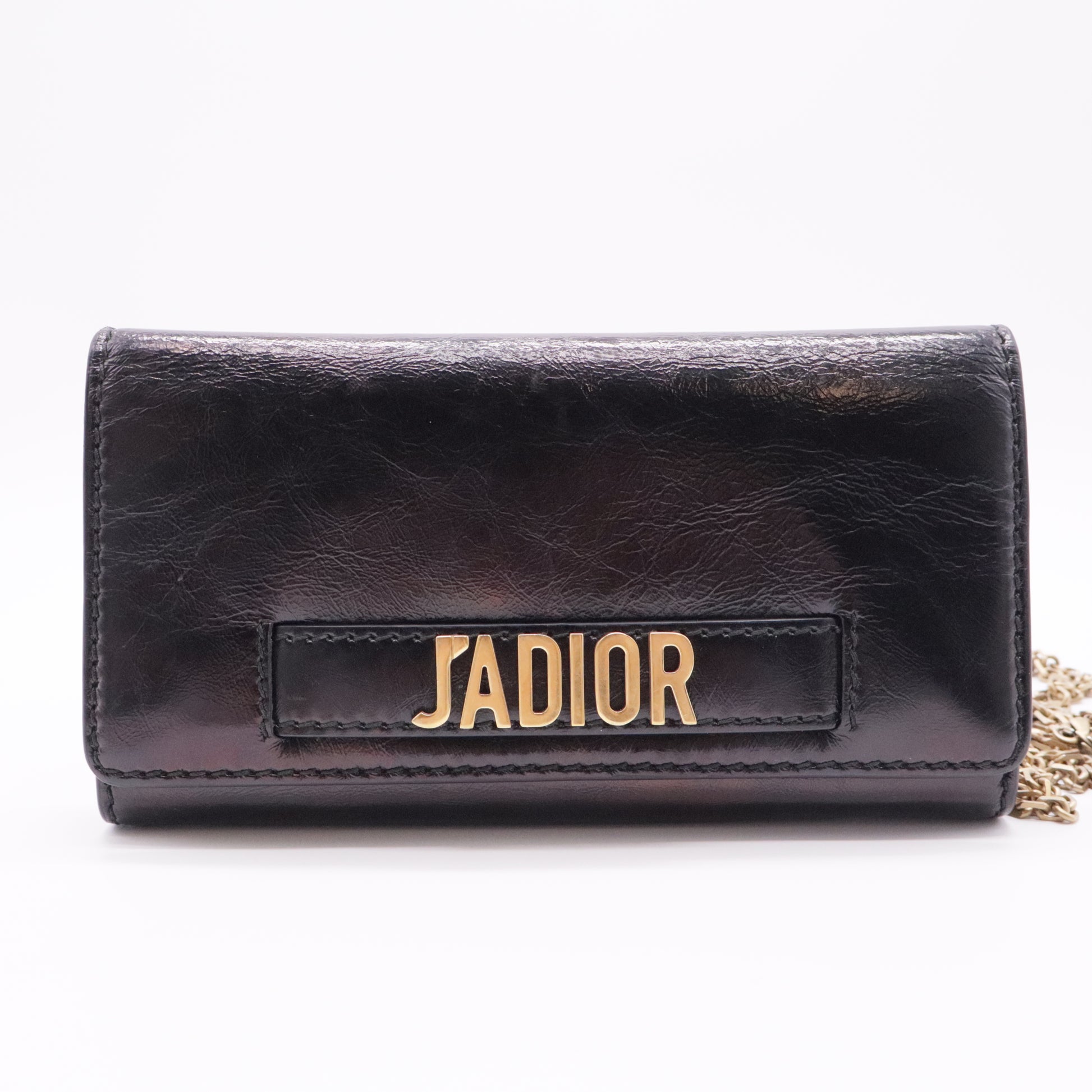 J'Adior Wallet on Chain Leather