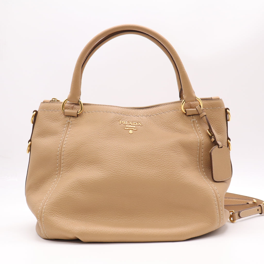Prada Vitello Daino Top Handle Tote B22812