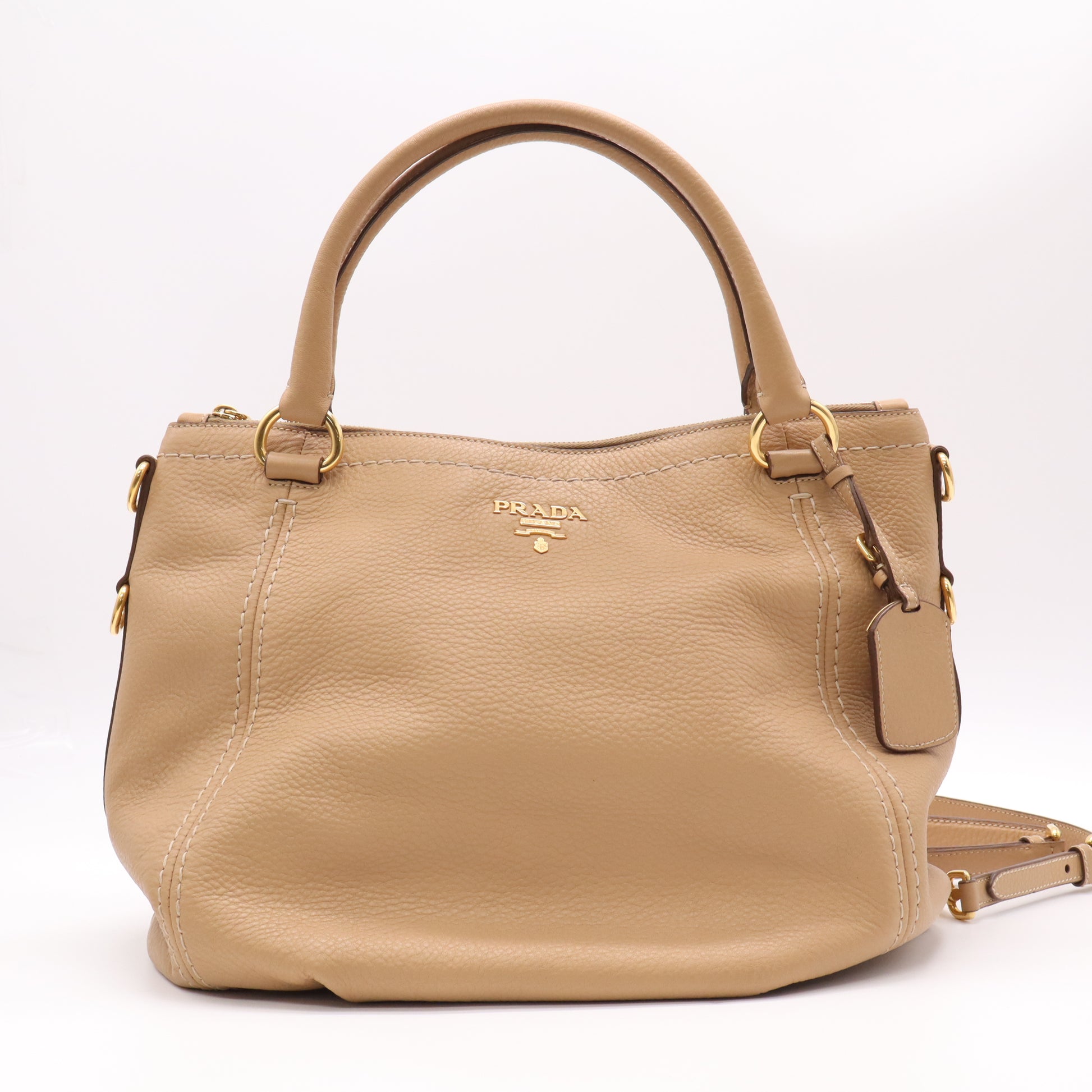 Prada Vitello Daino Top Handle Tote B22812