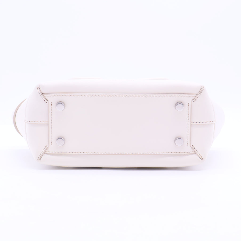 French Calfskin Maxi Intrecciato Arco Bianco B12366