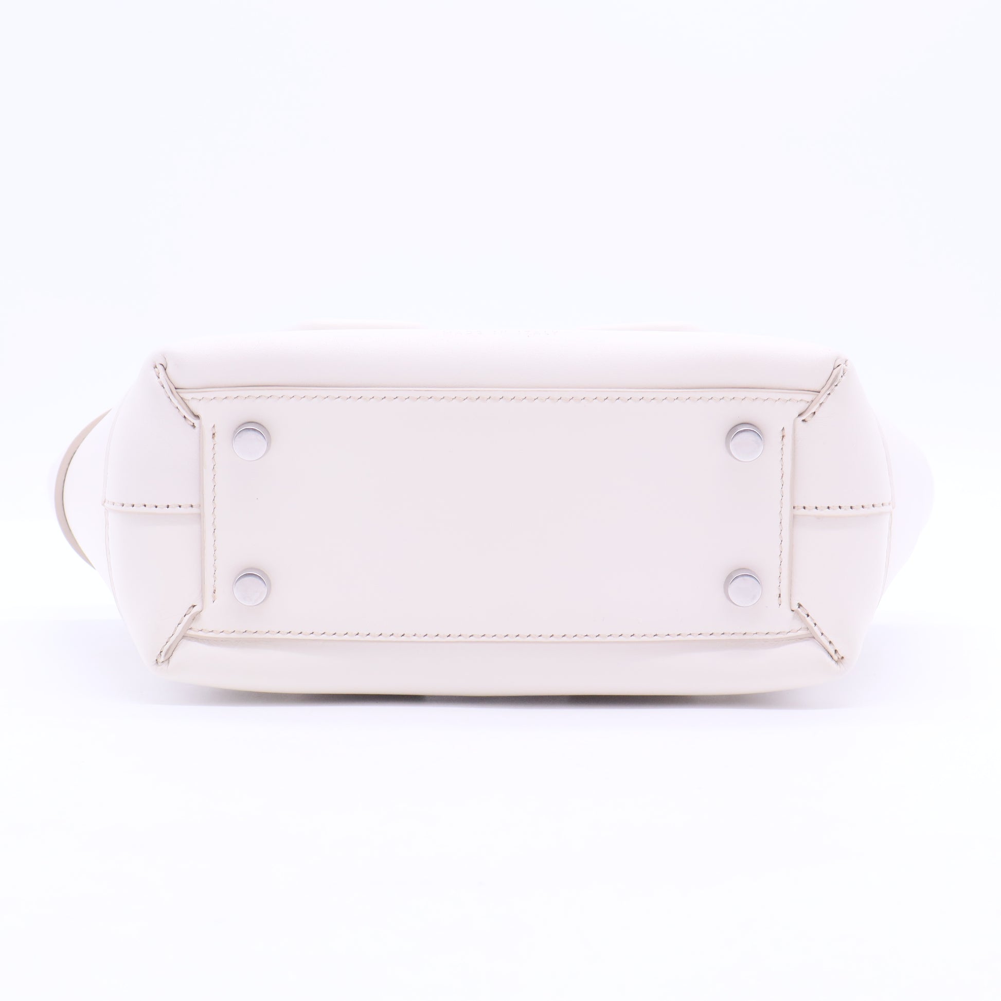 French Calfskin Maxi Intrecciato Arco Bianco B12366