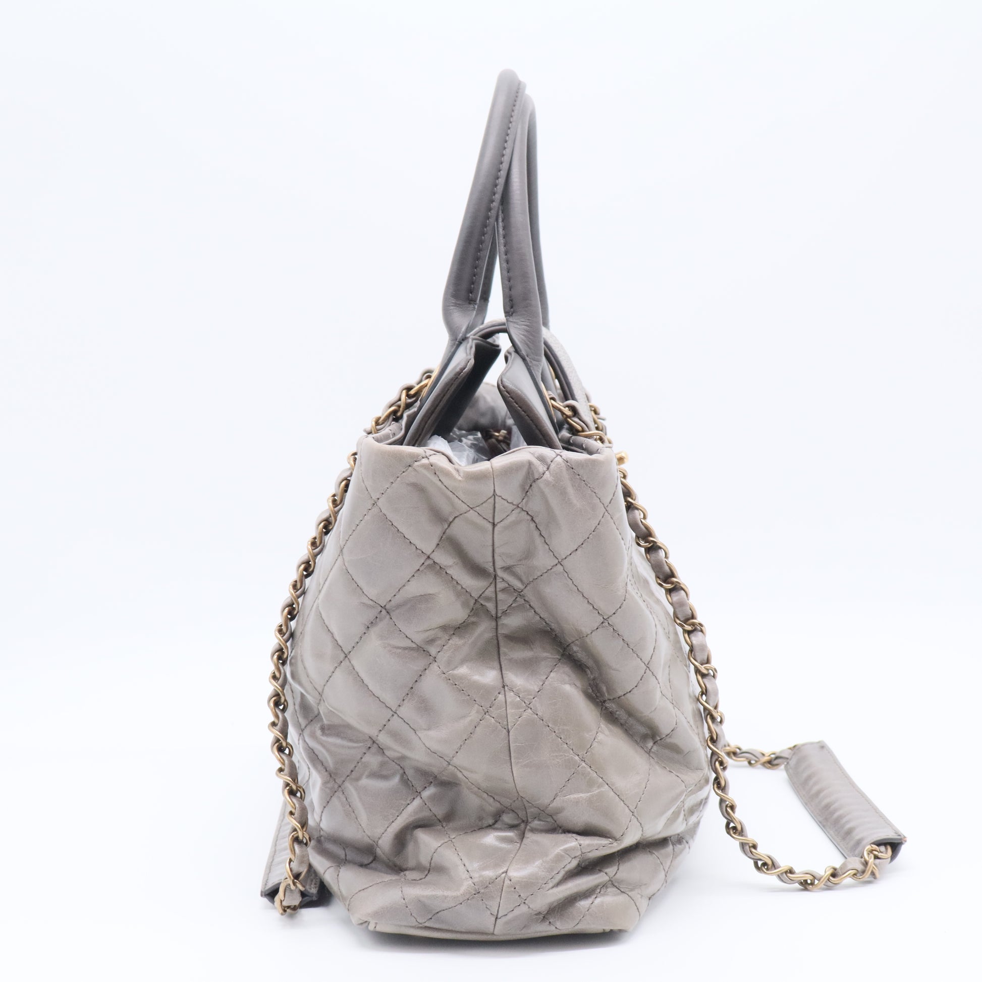 Bindi Tote Quilted Glazed Calfskin with Stingray Large