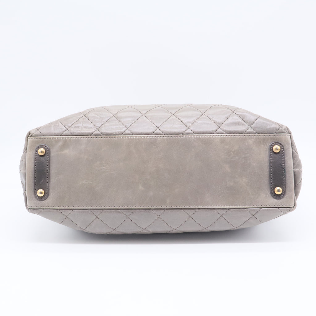 Bindi Tote Quilted Glazed Calfskin with Stingray Large