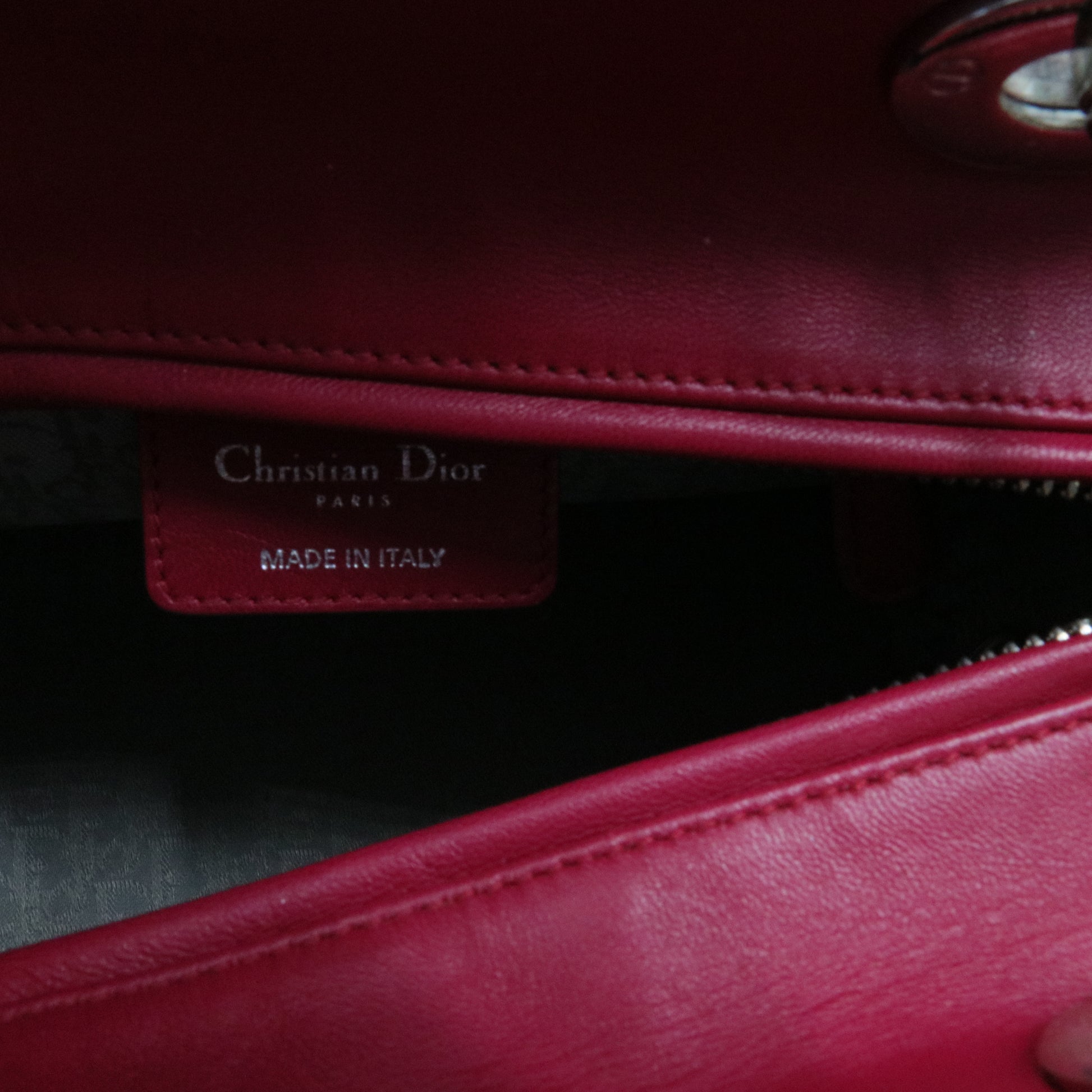 Leather Lady Dior Medium