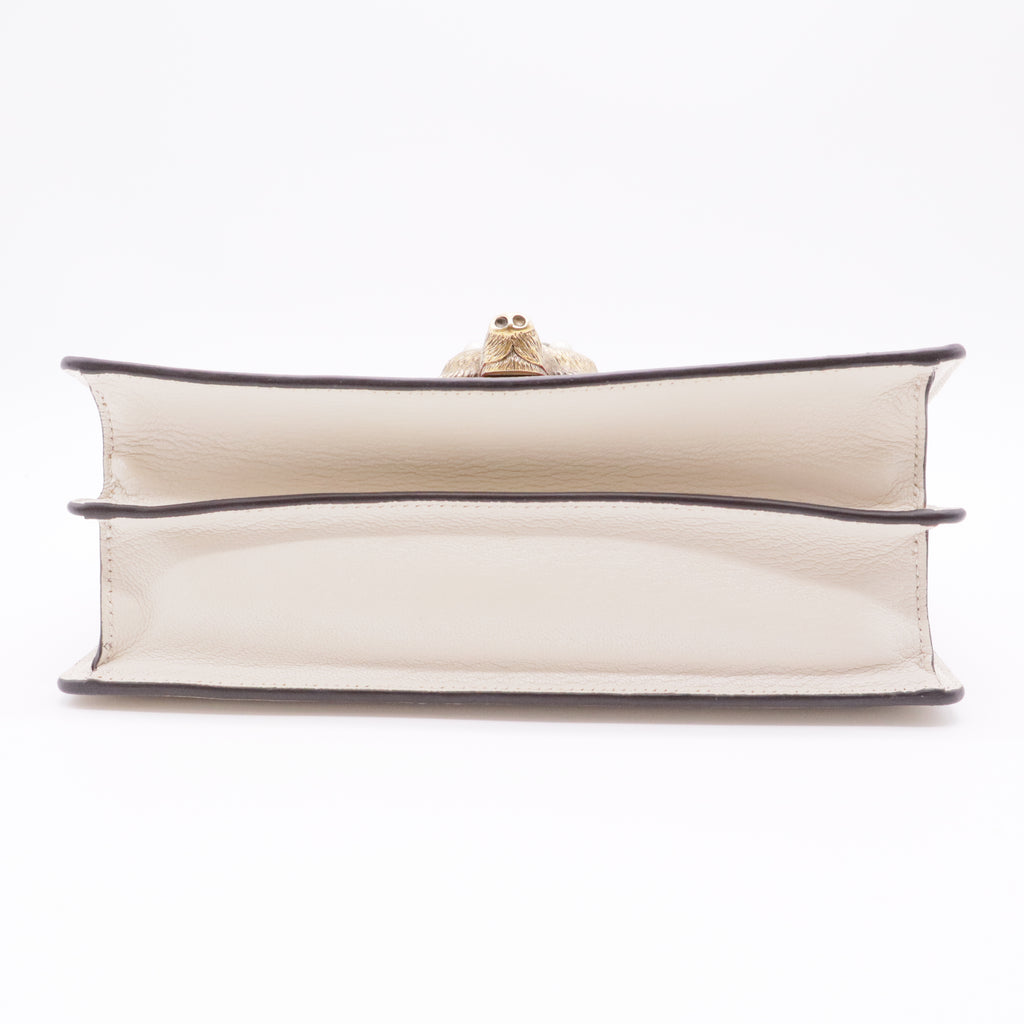 Goatskin Elaphe Pearl Medium Fox Broche Top Handle