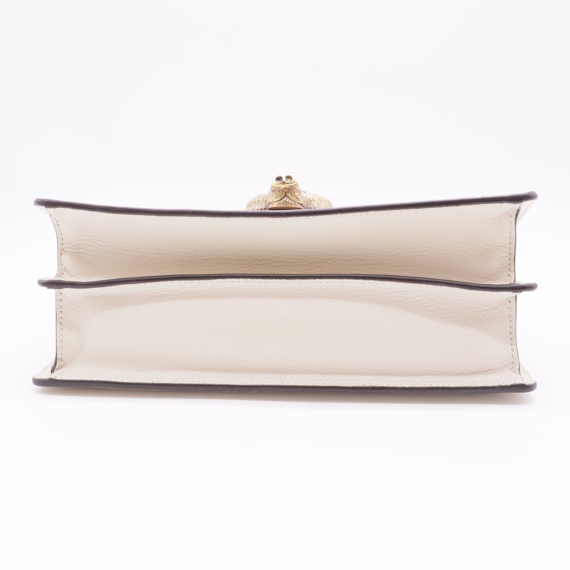 Goatskin Elaphe Pearl Medium Fox Broche Top Handle