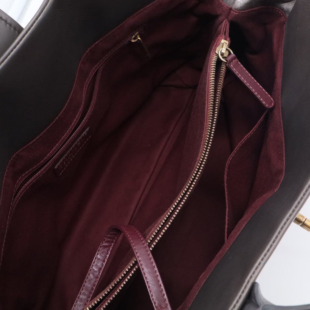 Bindi Tote Quilted Glazed Calfskin with Stingray Large