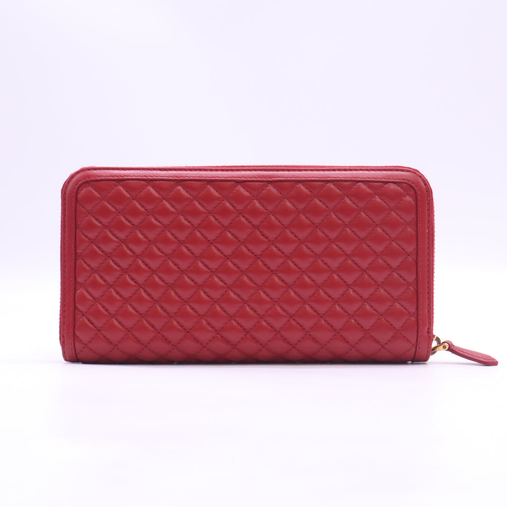 Prada Tessuto Quilted Zip-Around Wallet W23303