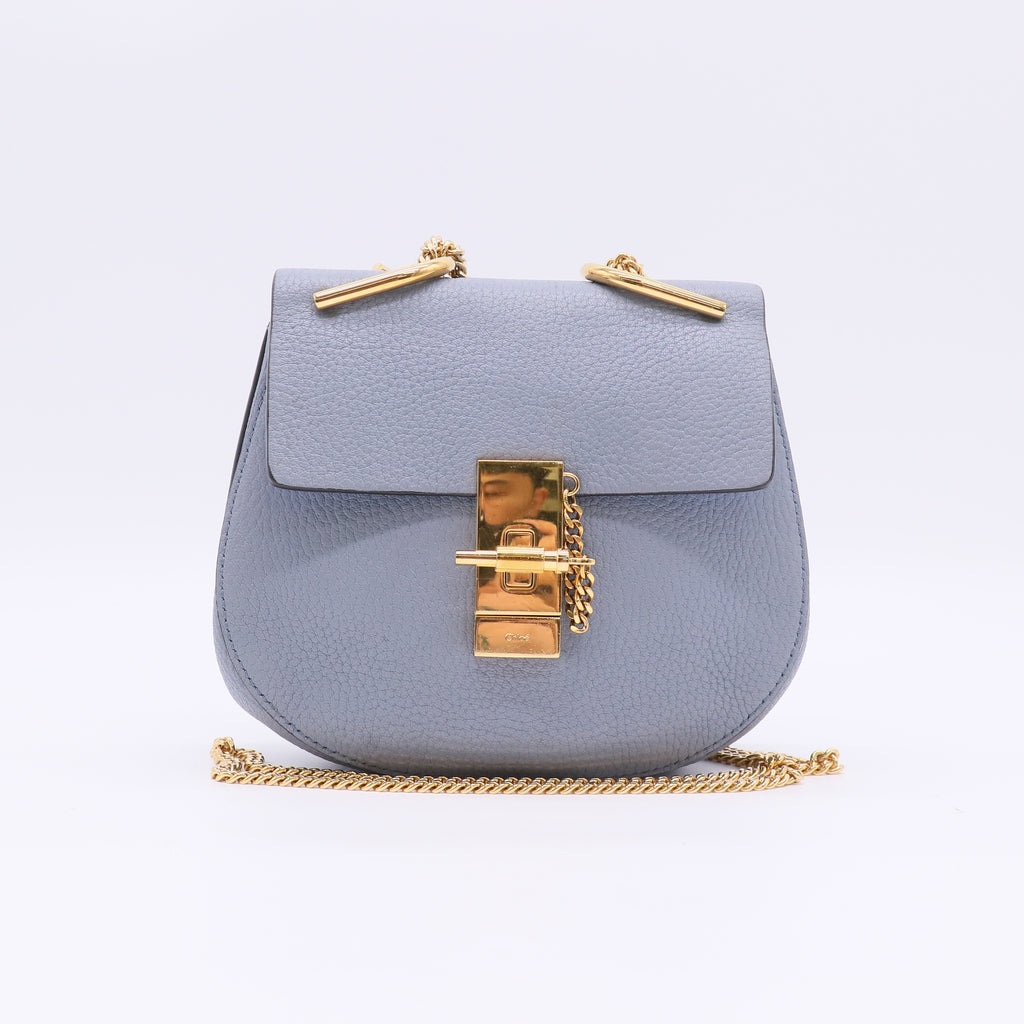 Chloé Grained Lambskin Mini Drew Shoulder Bag B23430