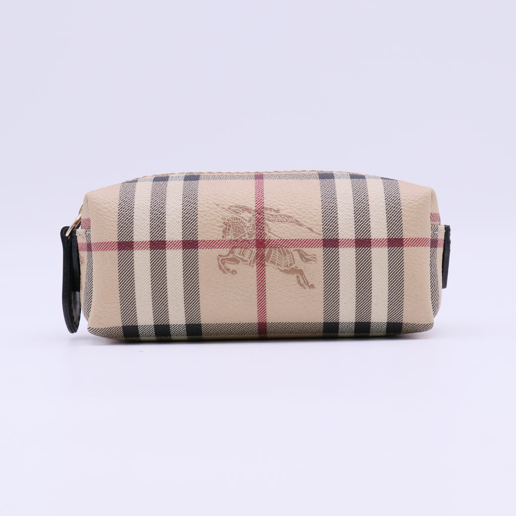 Burberry Haymarket Check Travel Cosmetic Pouch W22190