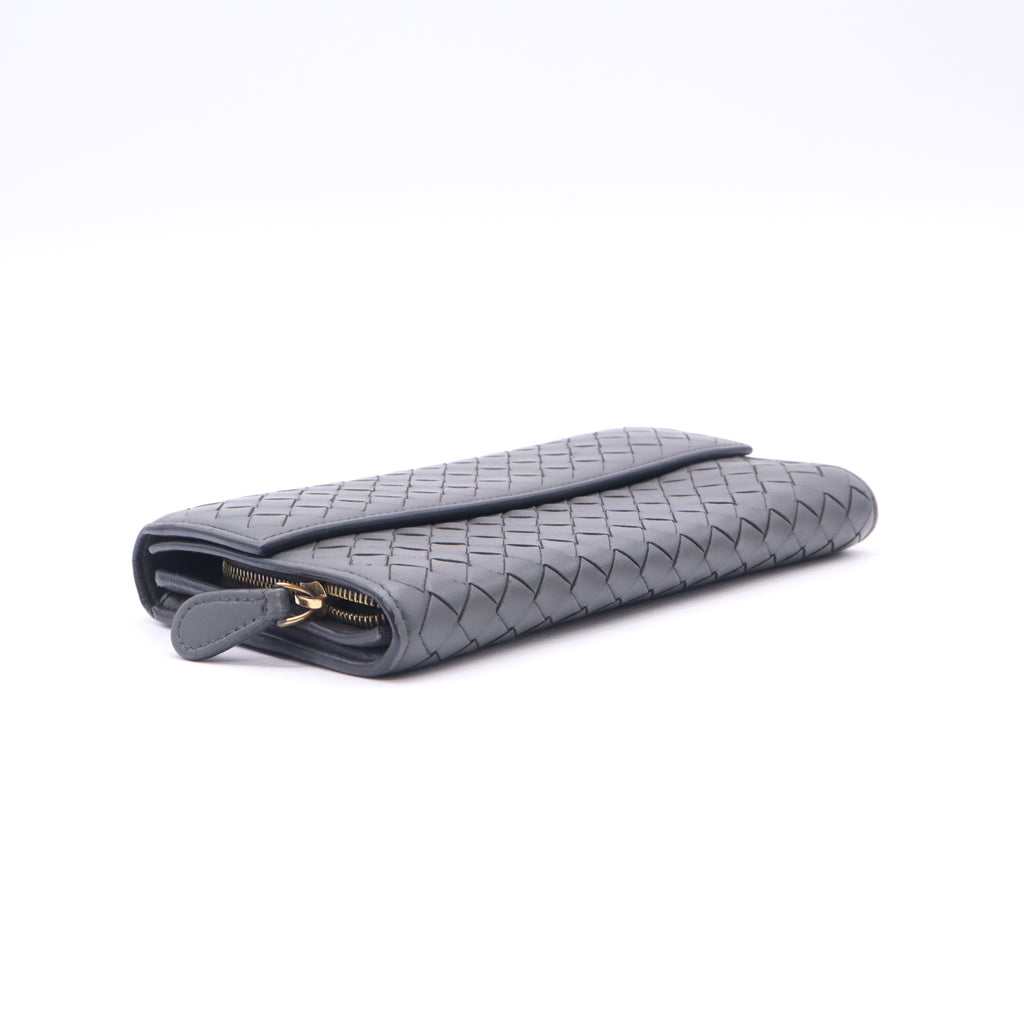 Bottega Veneta Intrecciato Nappa Leather Continental Flap Wallet W22823