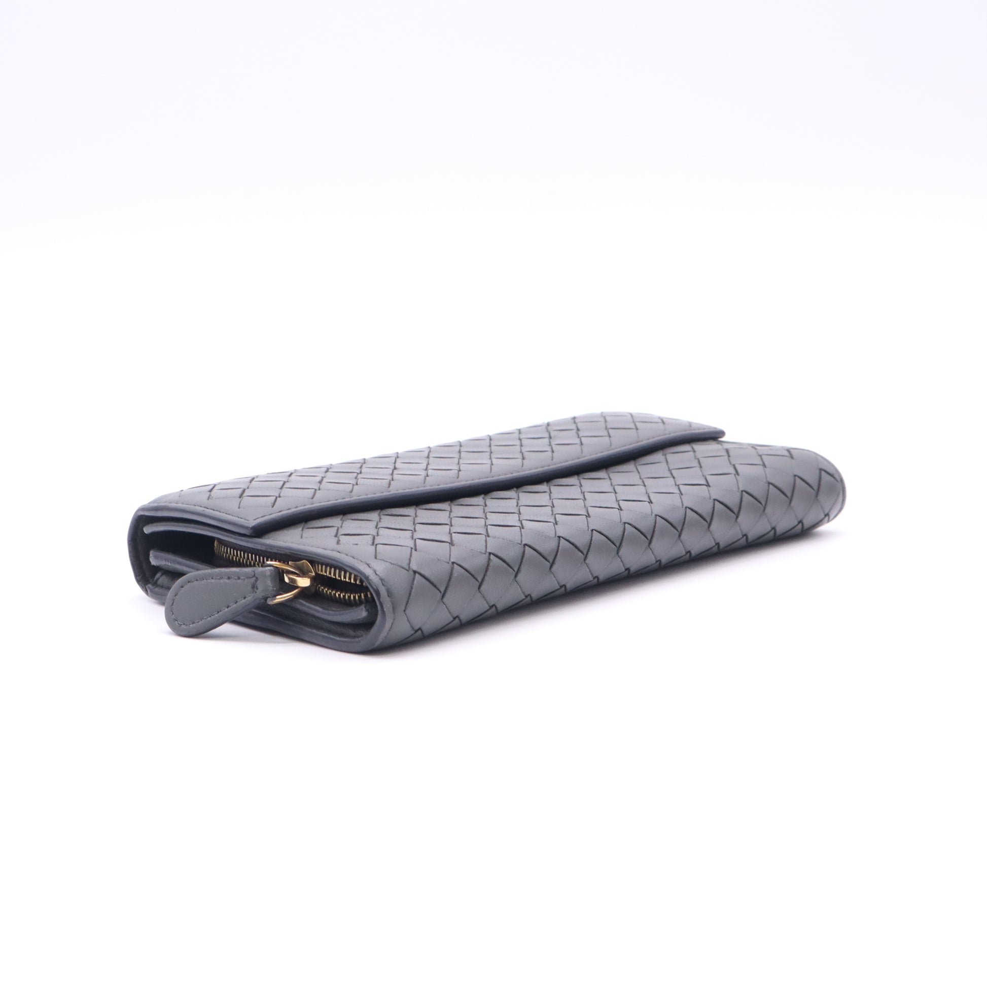 Bottega Veneta Intrecciato Nappa Leather Continental Flap Wallet W22823